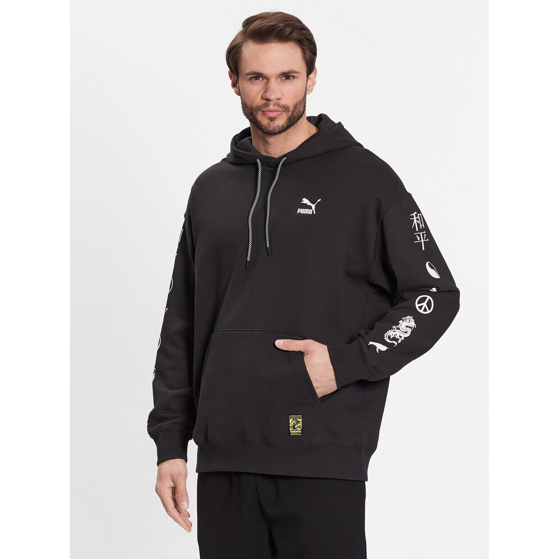 Puma Суитшърт STAPLE 539825 Черен Relaxed Fit - Pepit.bg