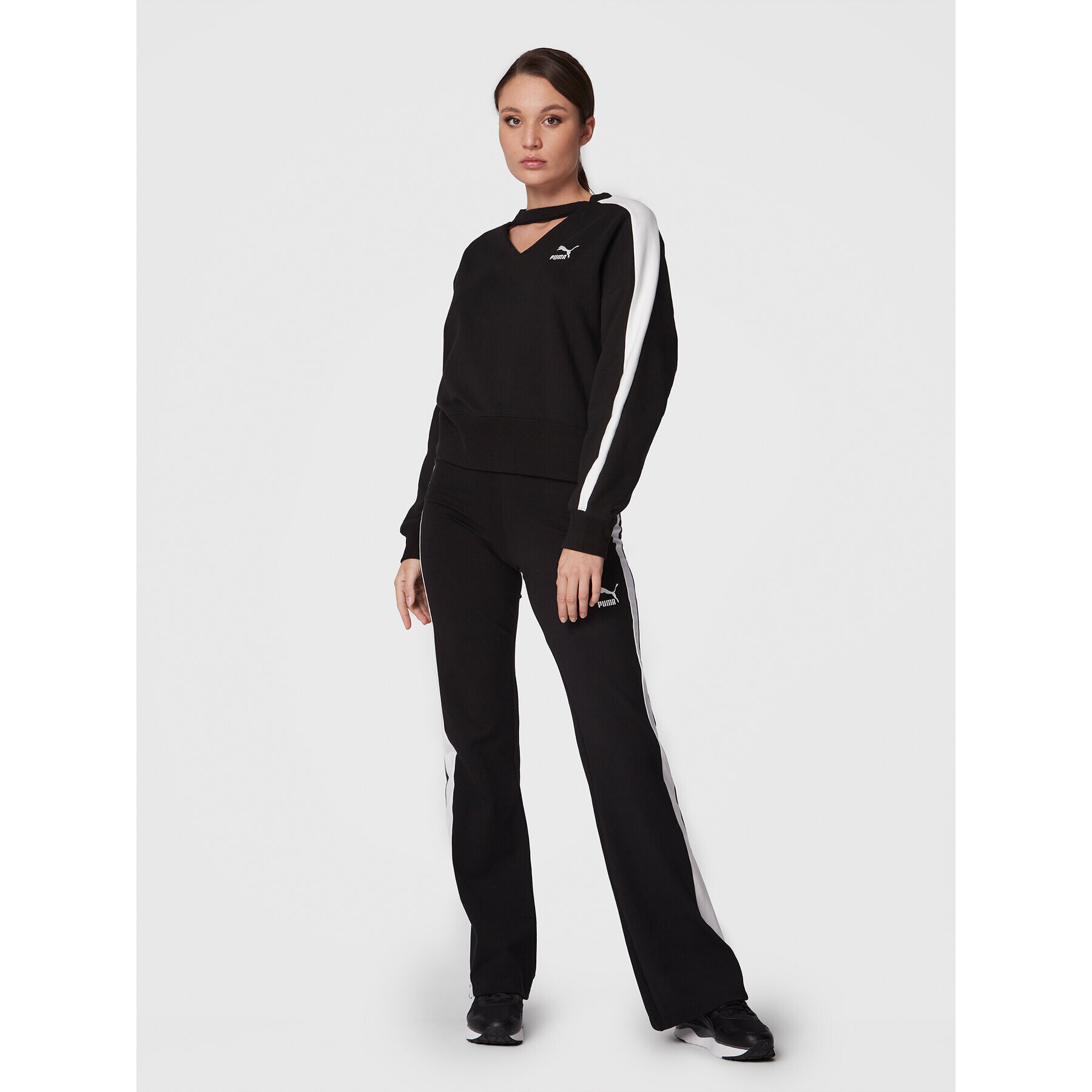 Puma Суитшърт T7 537070 Черен Relaxed Fit - Pepit.bg