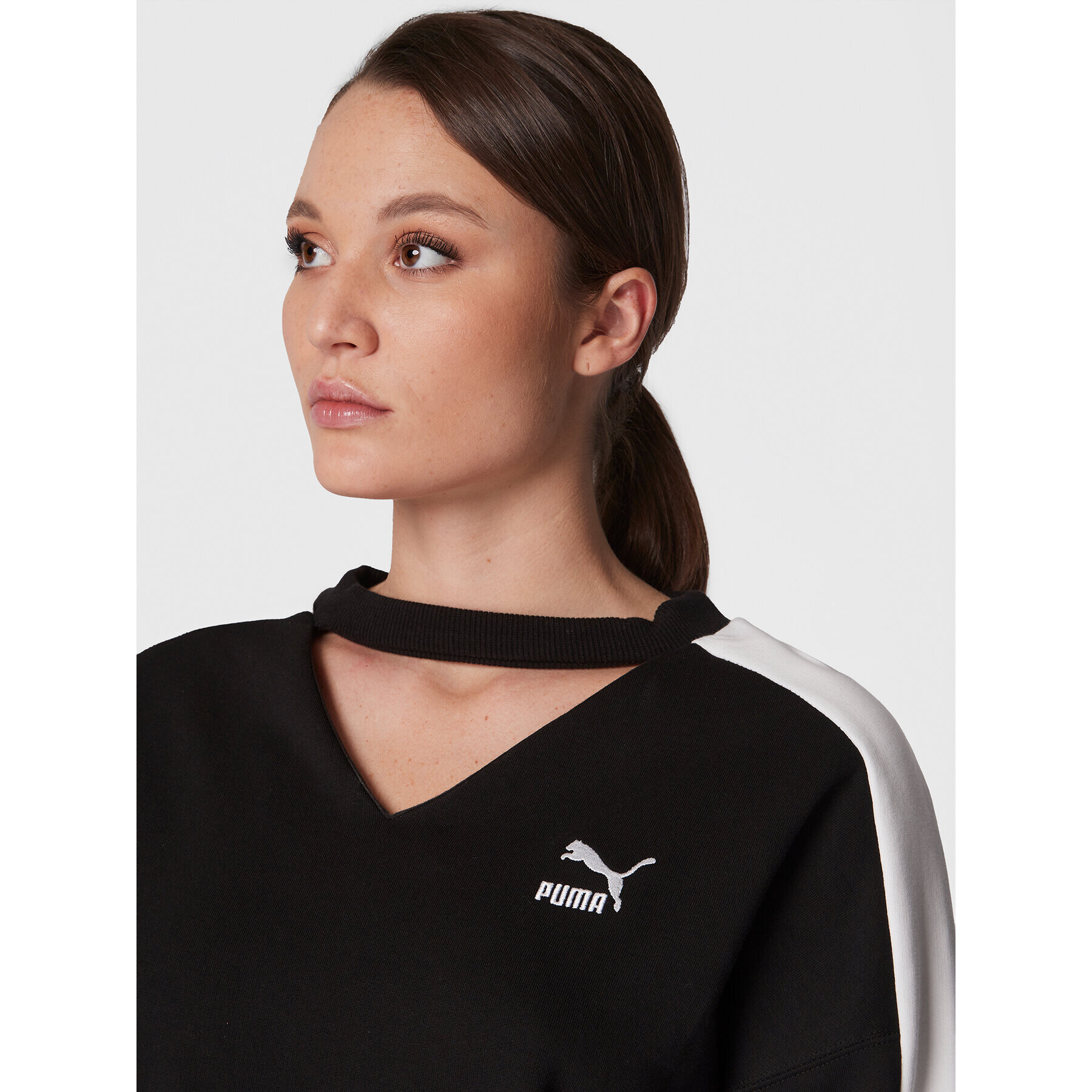 Puma Суитшърт T7 537070 Черен Relaxed Fit - Pepit.bg