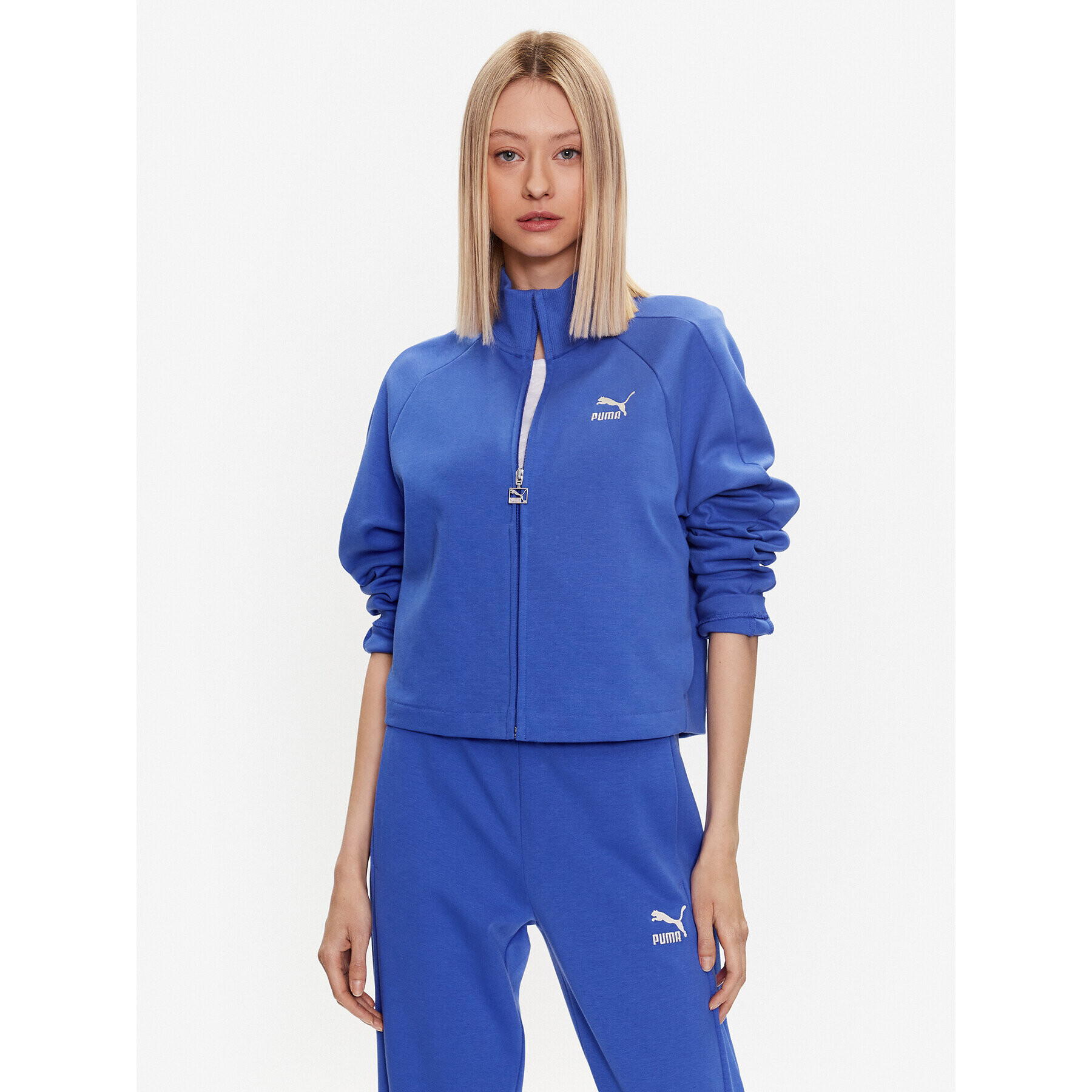 Puma Суитшърт T7 538216 Син Relaxed Fit - Pepit.bg