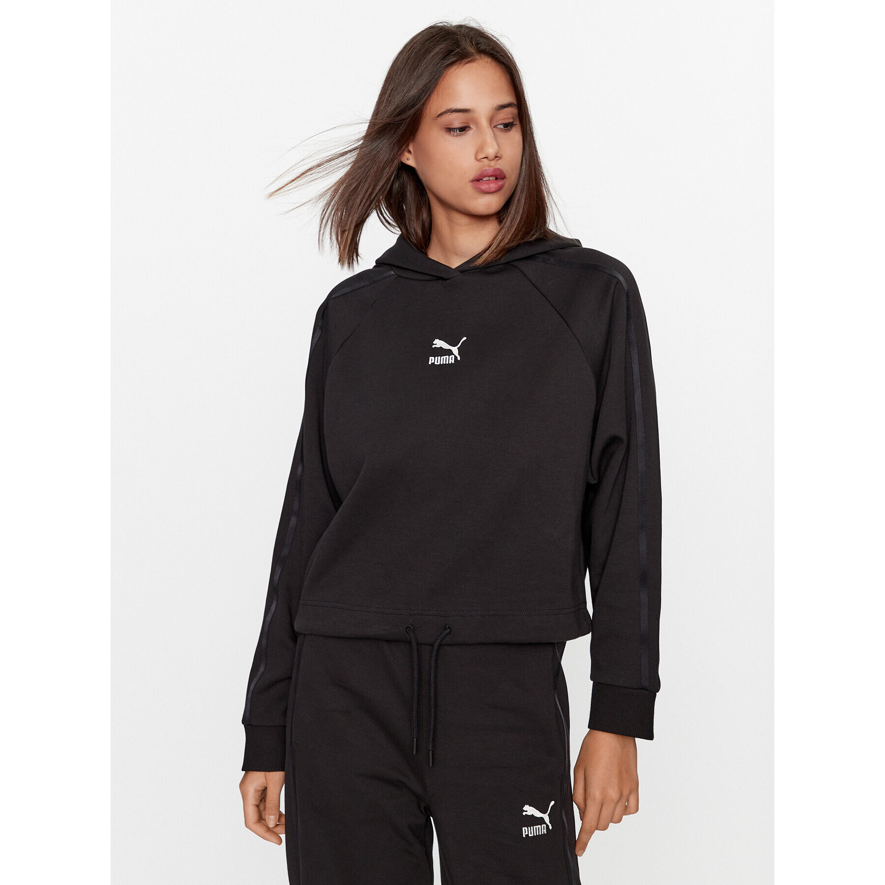 Puma Суитшърт T7 621468 Черен Regular Fit - Pepit.bg