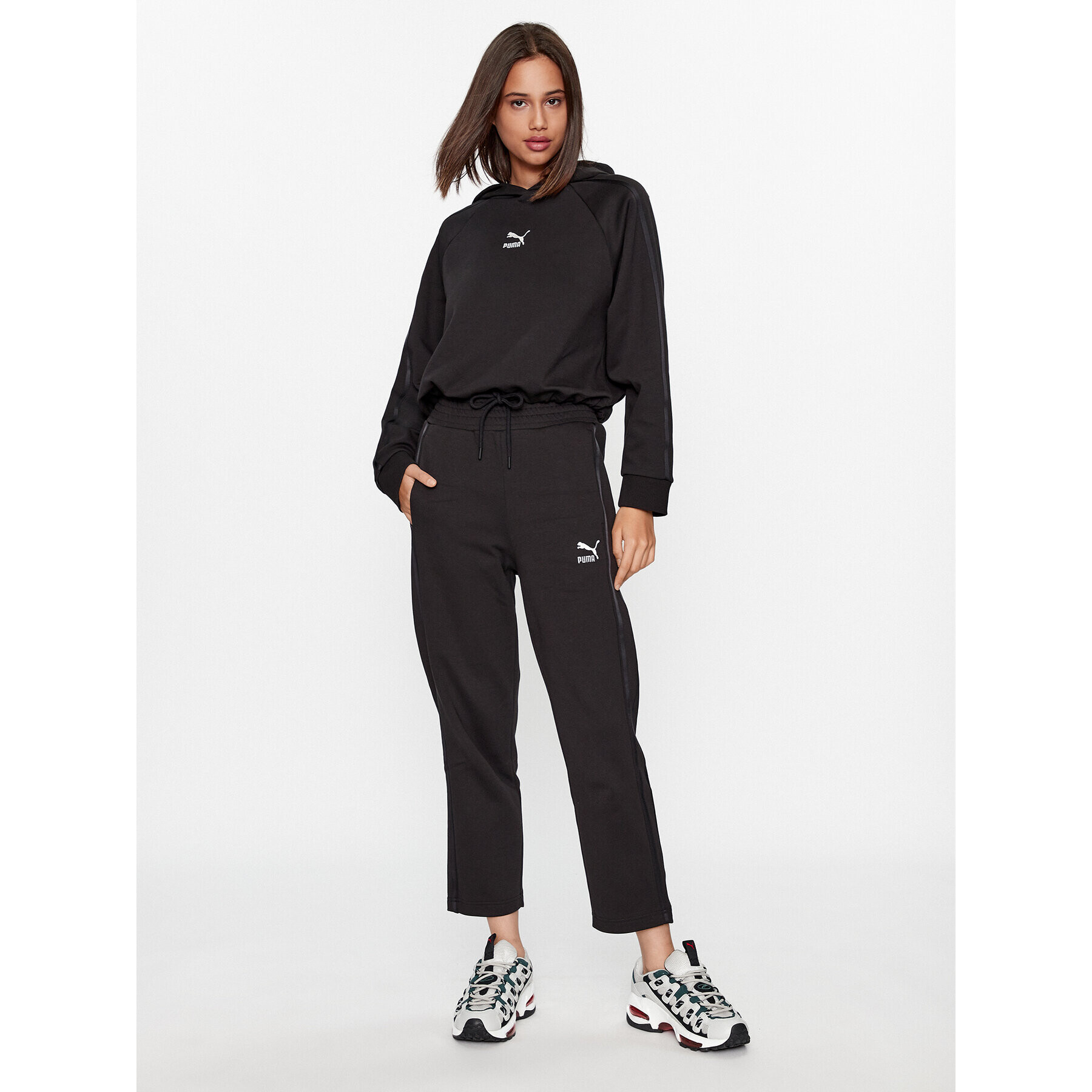 Puma Суитшърт T7 621468 Черен Regular Fit - Pepit.bg