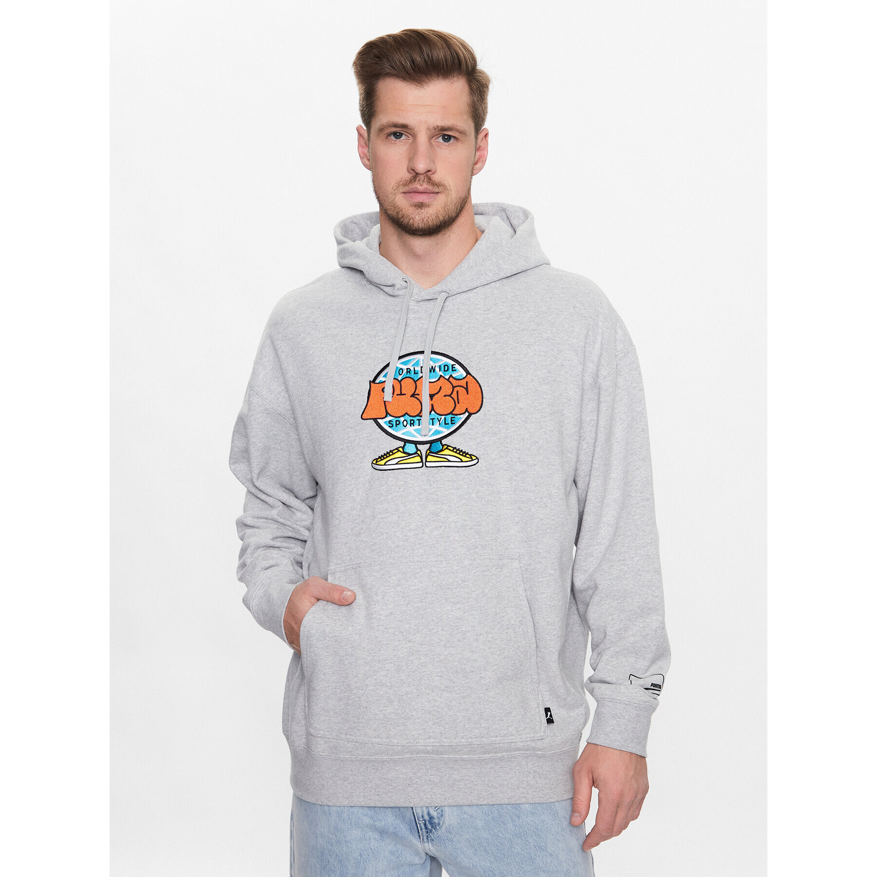 Puma Суитшърт Uptown Stick To It 538027 Сив Regular Fit - Pepit.bg