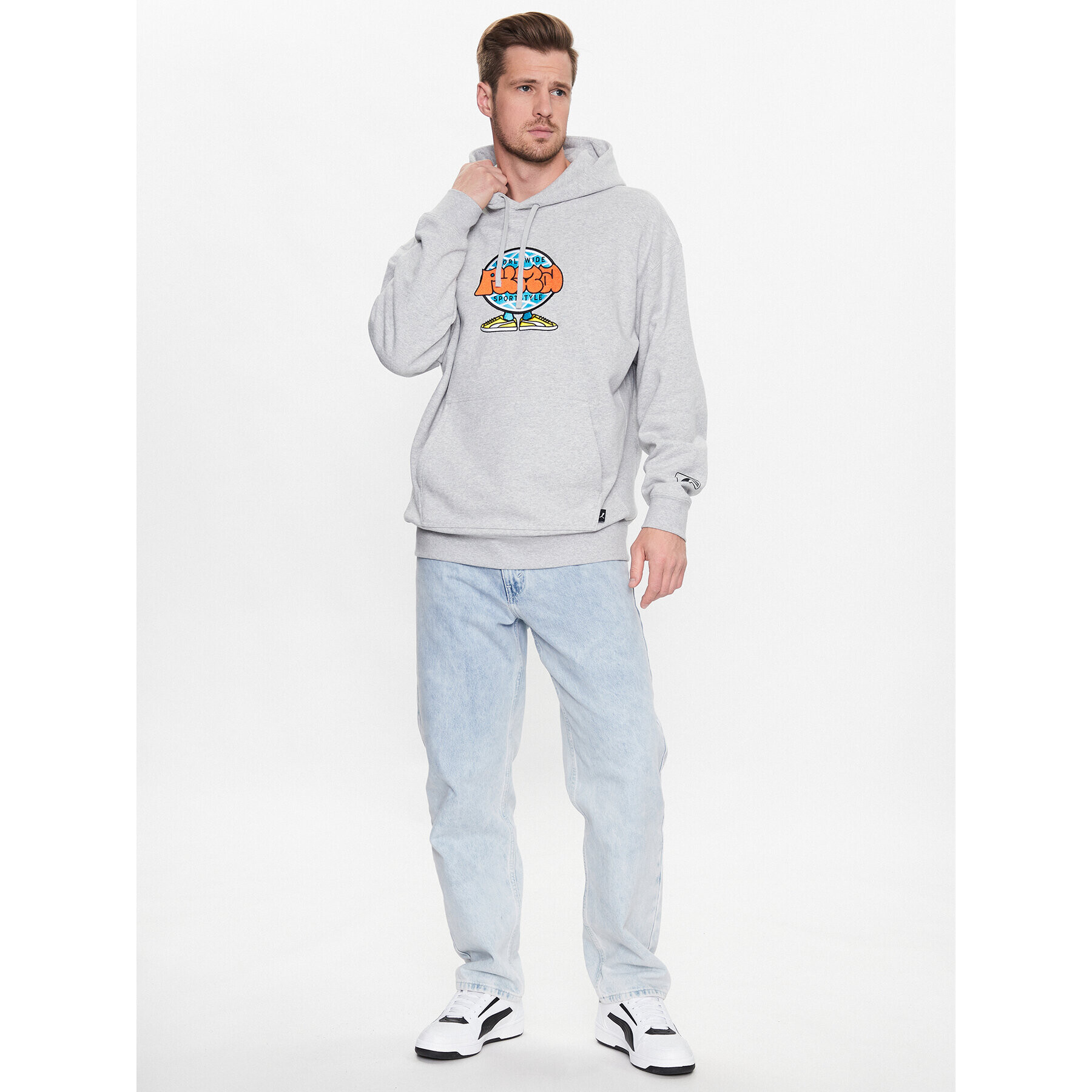 Puma Суитшърт Uptown Stick To It 538027 Сив Regular Fit - Pepit.bg