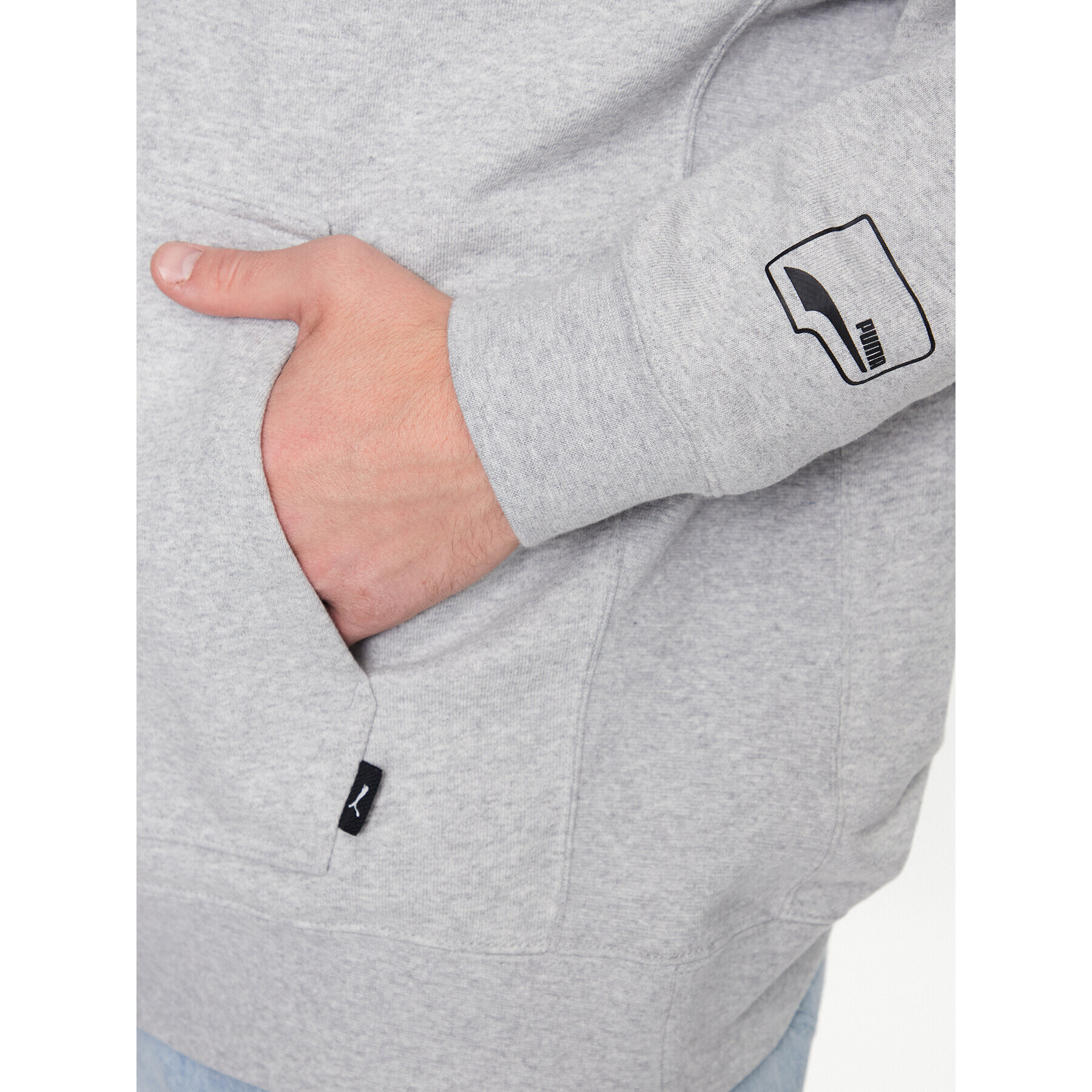 Puma Суитшърт Uptown Stick To It 538027 Сив Regular Fit - Pepit.bg