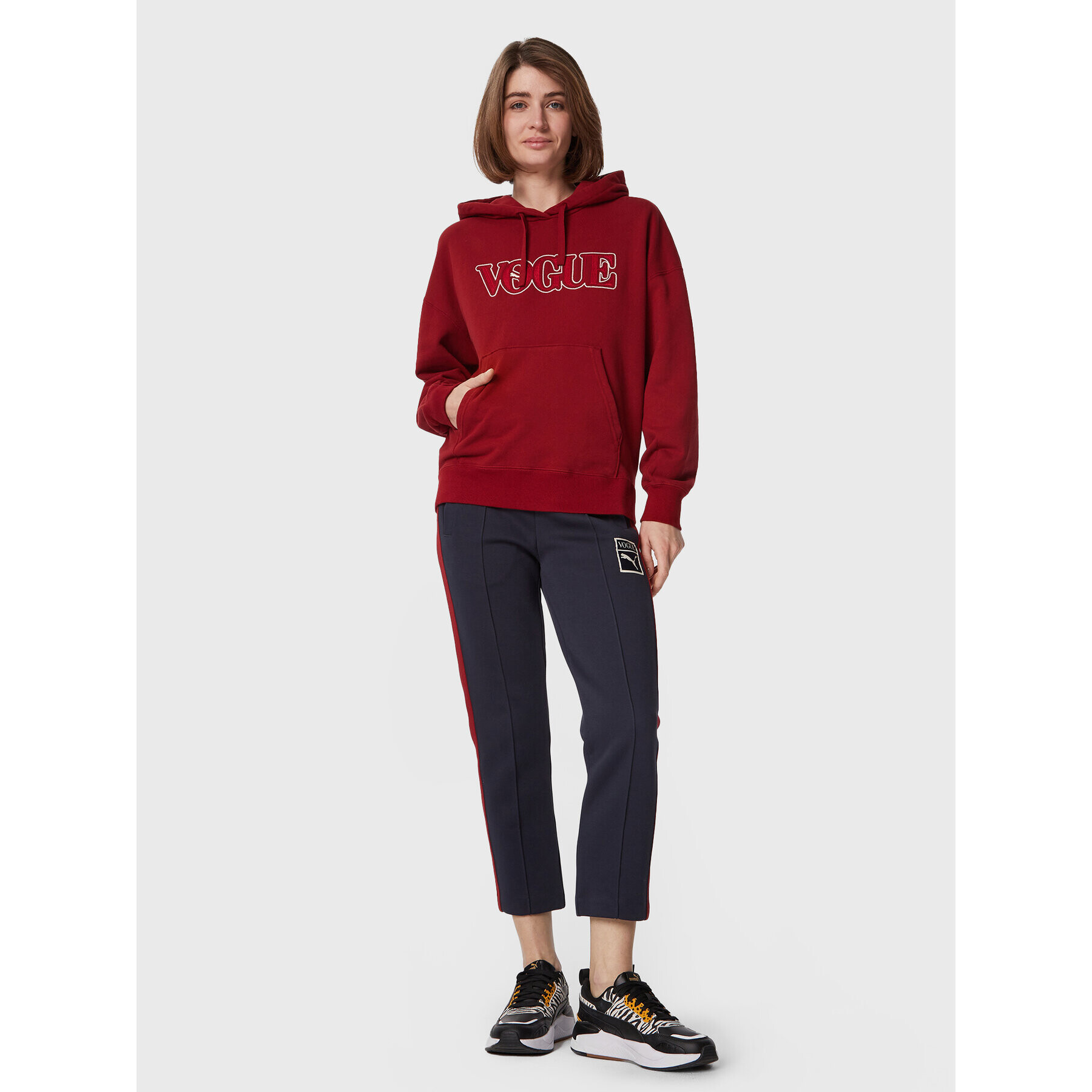 Puma Суитшърт VOGUE 536691 Бордо Oversize - Pepit.bg