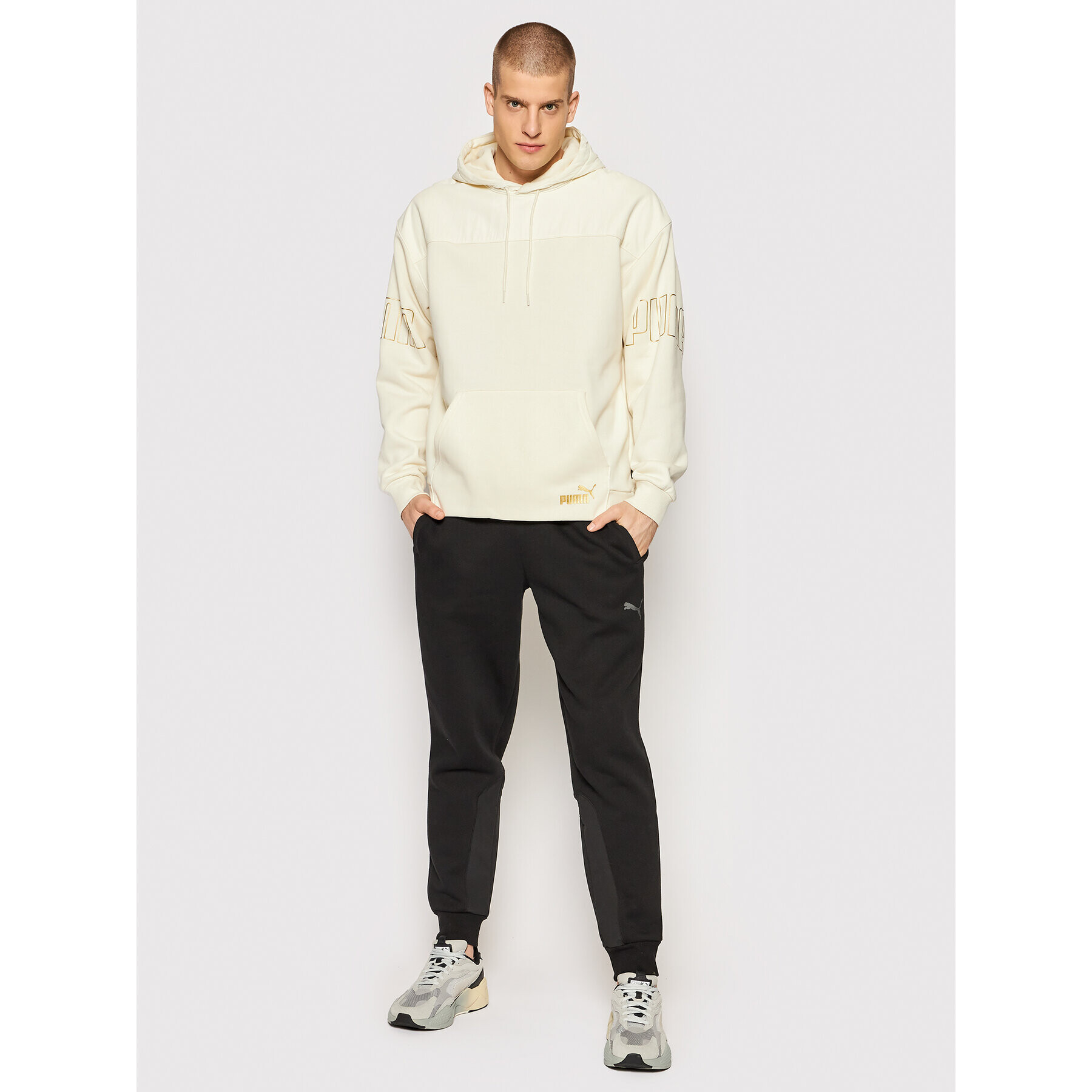 Puma Суитшърт Winterized 848189 Жълт Relaxed Fit - Pepit.bg