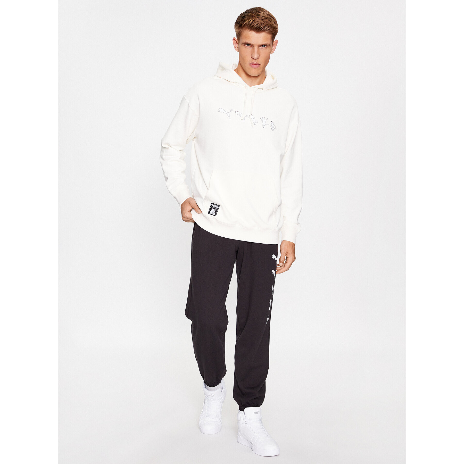 Puma Суитшърт X Ripndip 622197 Екрю Relaxed Fit - Pepit.bg