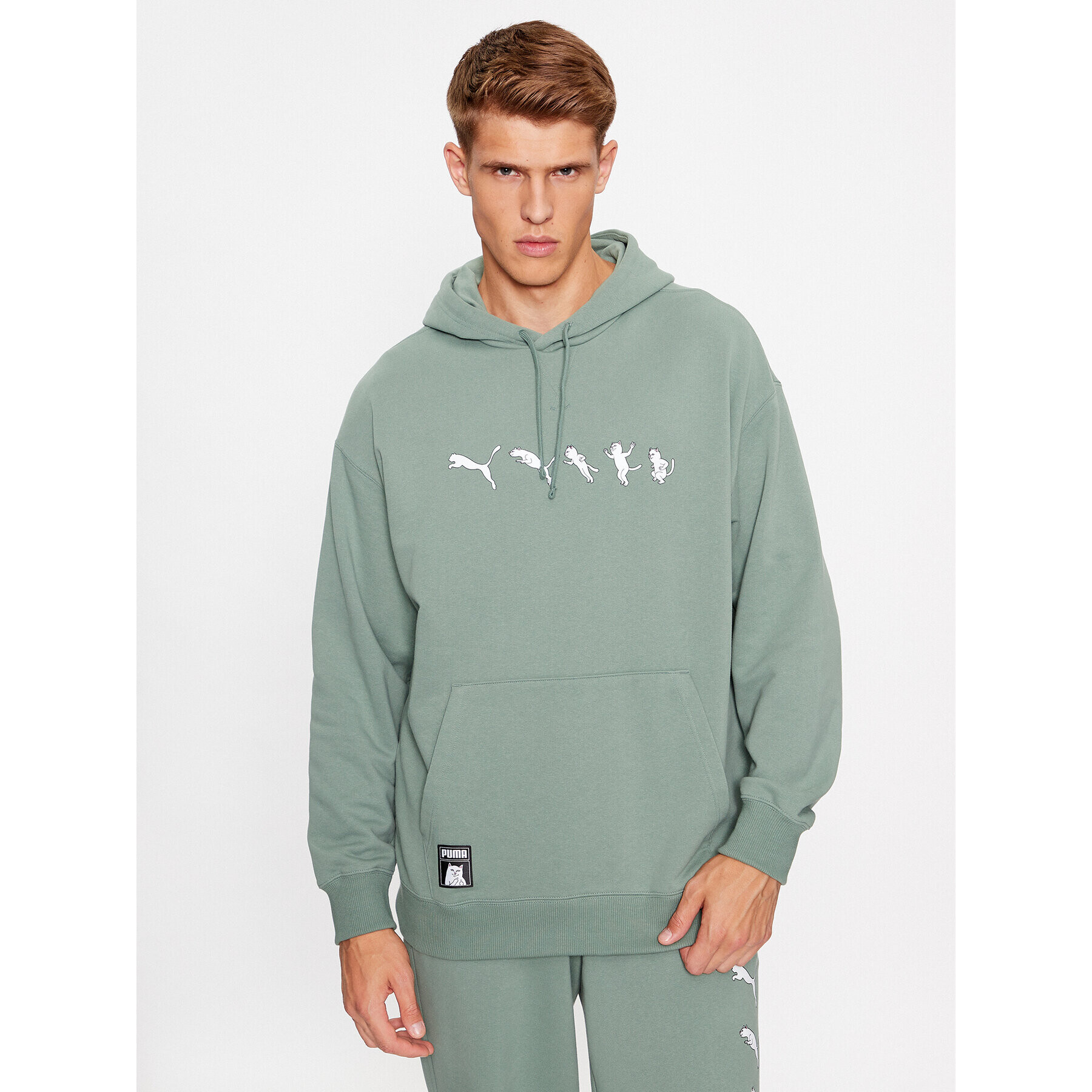 Puma Суитшърт X Ripndip 622197 Зелен Relaxed Fit - Pepit.bg