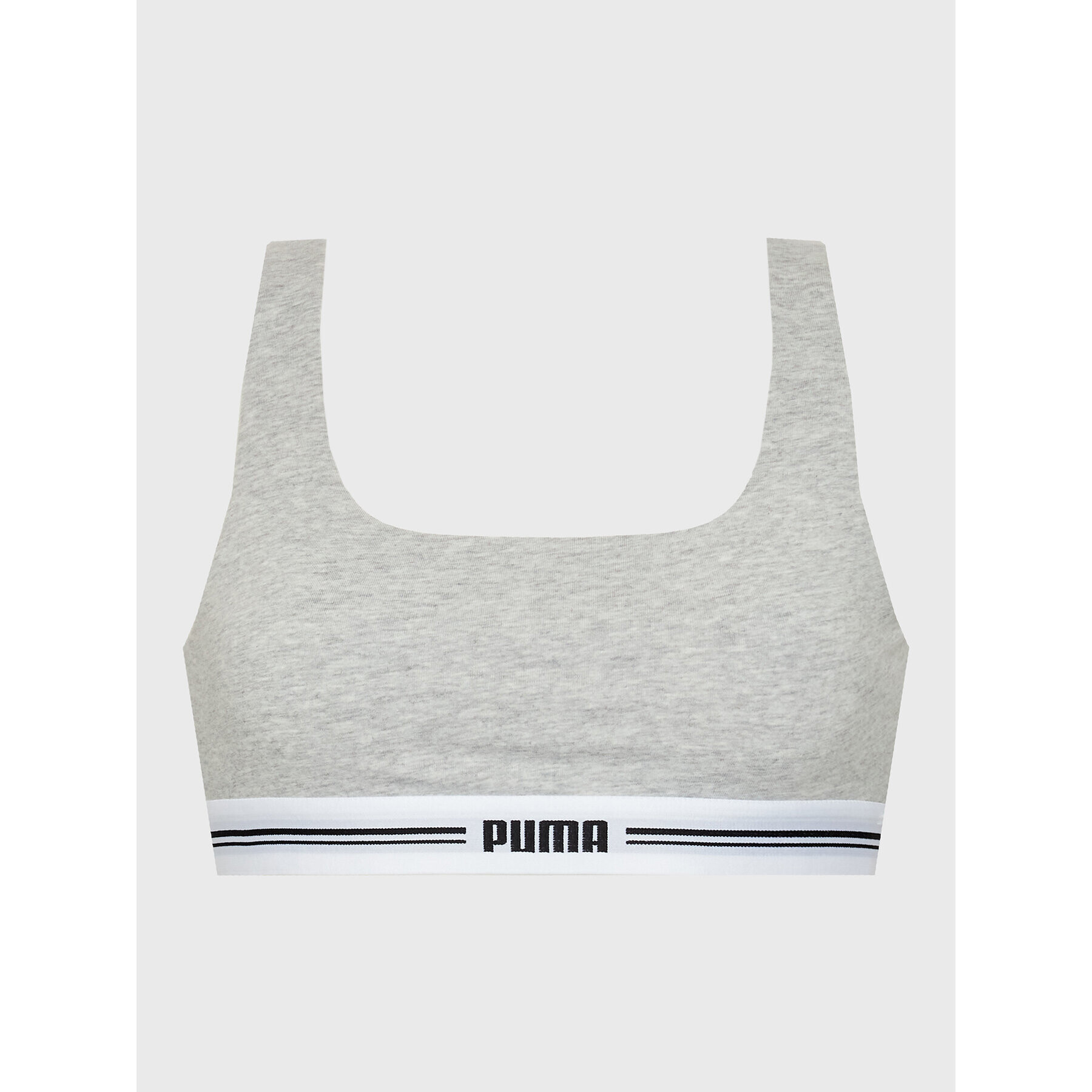 Puma Сутиен-топ Scoop Neck 935777 Сив - Pepit.bg