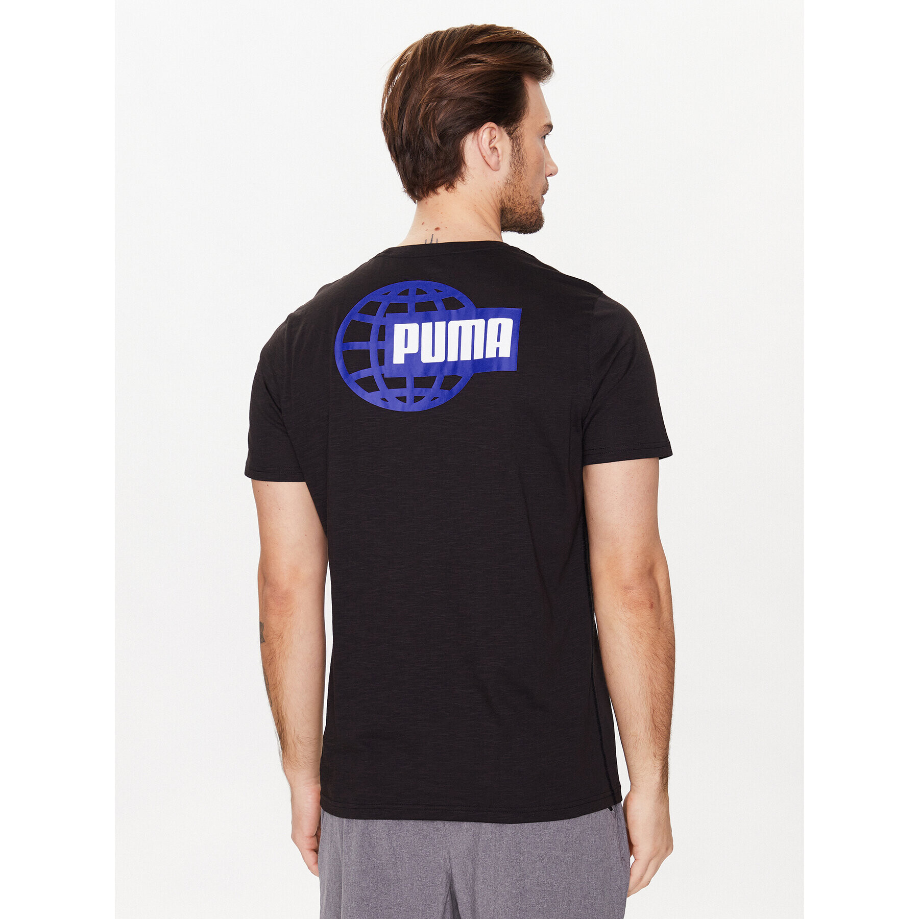 Puma Тениска от техническо трико Graphic 523237 Черен Regular Fit - Pepit.bg