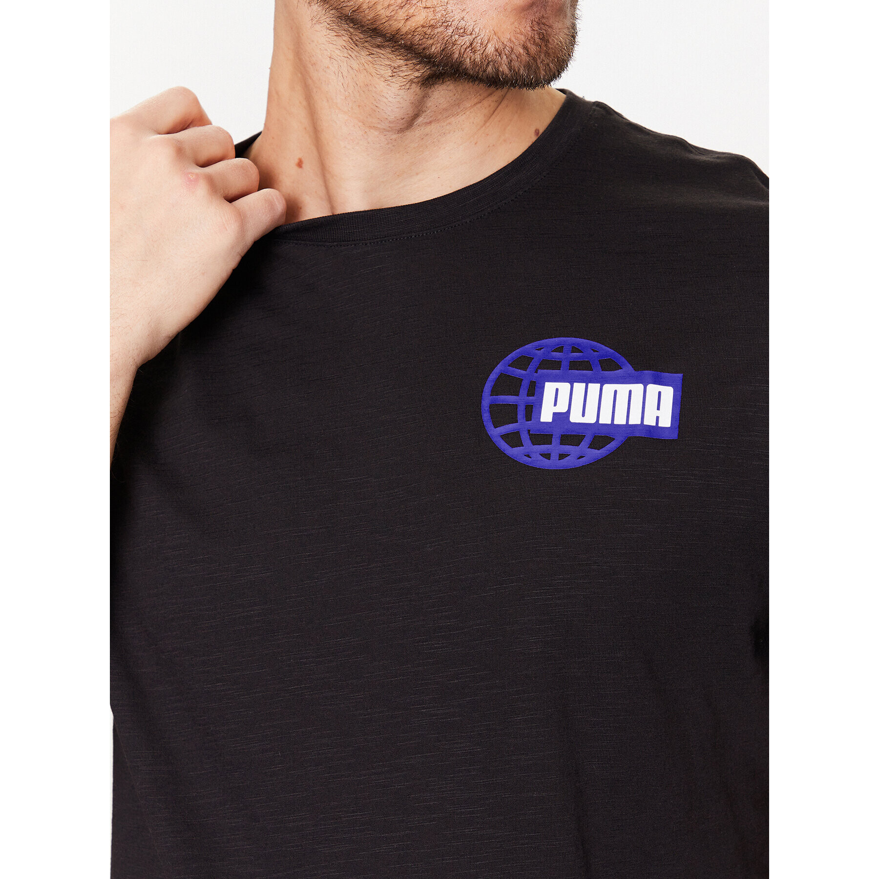 Puma Тениска от техническо трико Graphic 523237 Черен Regular Fit - Pepit.bg