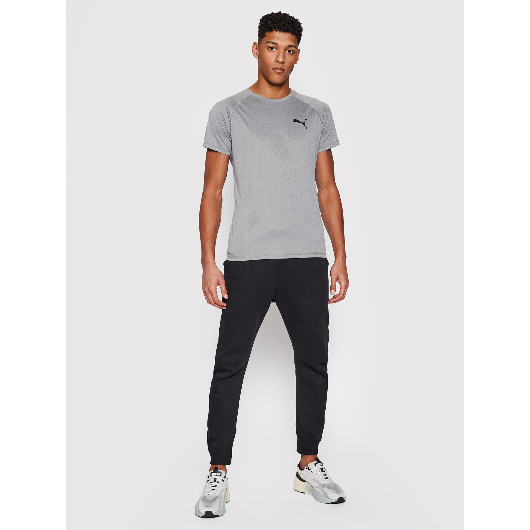 Puma Тениска от техническо трико Rtg Tee 585827 Сив Slim Fit - Pepit.bg