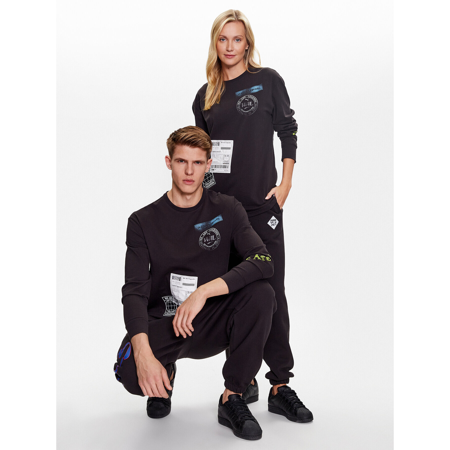 Puma Тениска с дълъг ръкав We Are Legends 536318 Черен Regular Fit - Pepit.bg