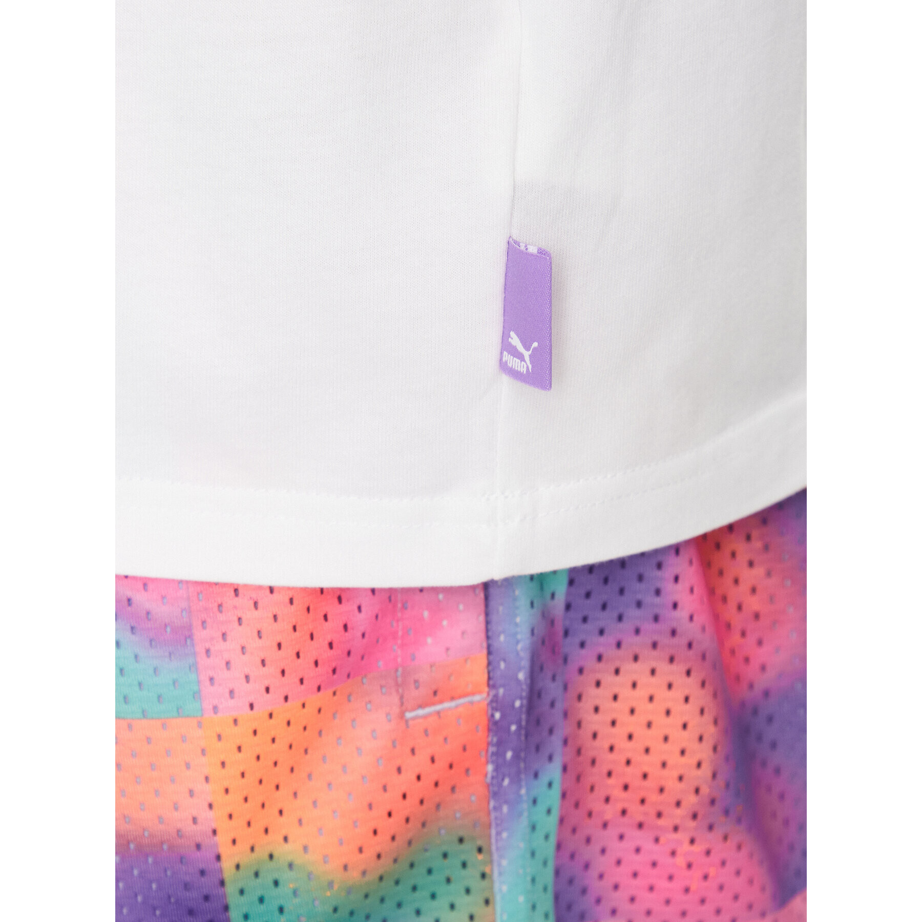 Puma Тишърт 8ENJAMIN 539820 Бял Regular Fit - Pepit.bg