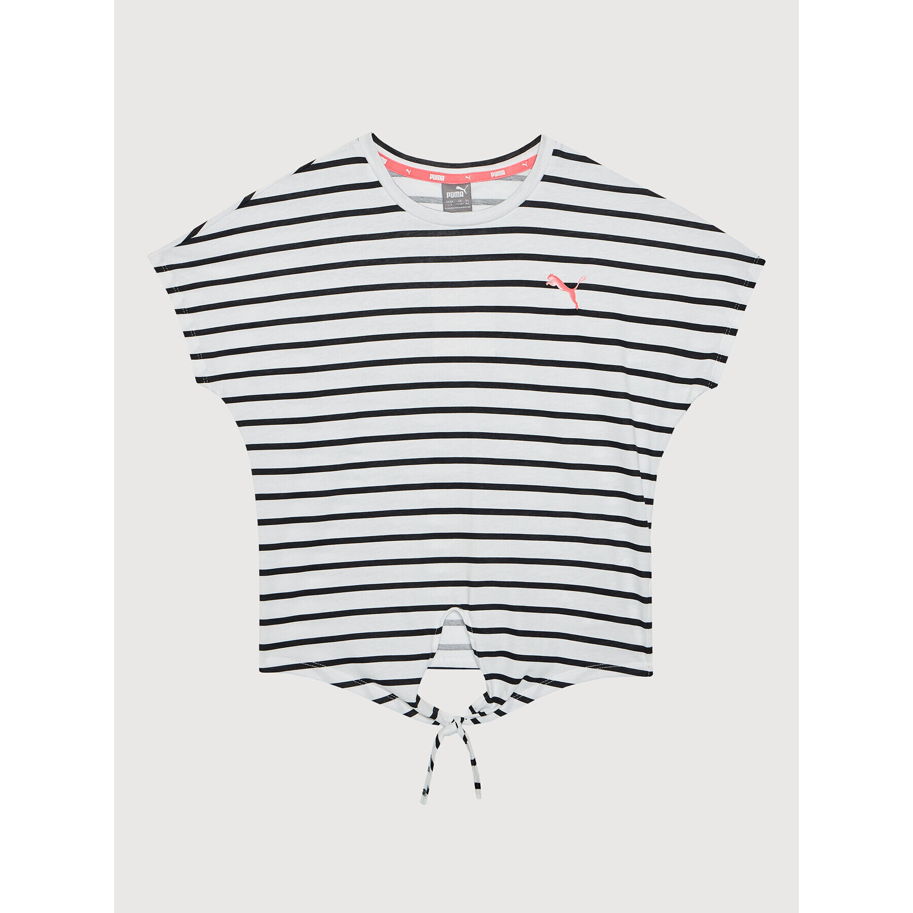 Puma Тишърт Alpha Striped Tee 581410 Бял Regular Fit - Pepit.bg