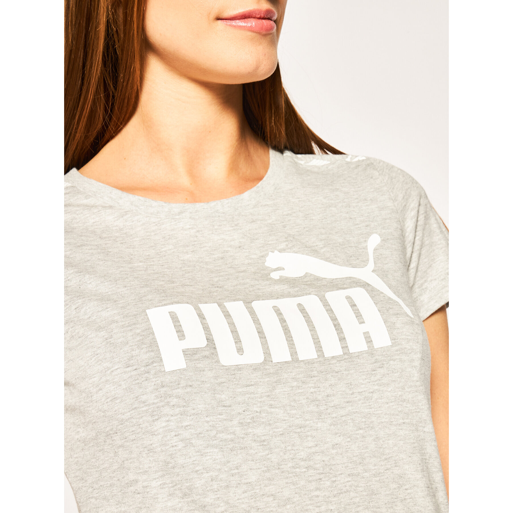 Puma Тишърт Amplified 581218 04 Сив Regular Fit - Pepit.bg