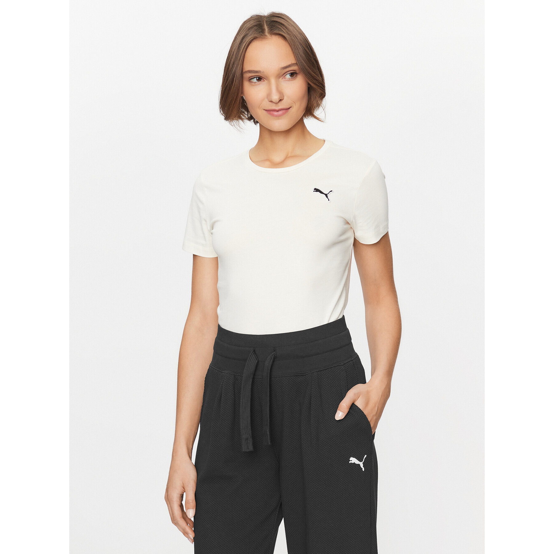 Puma Тишърт Better Essentials 675986 Екрю Regular Fit - Pepit.bg
