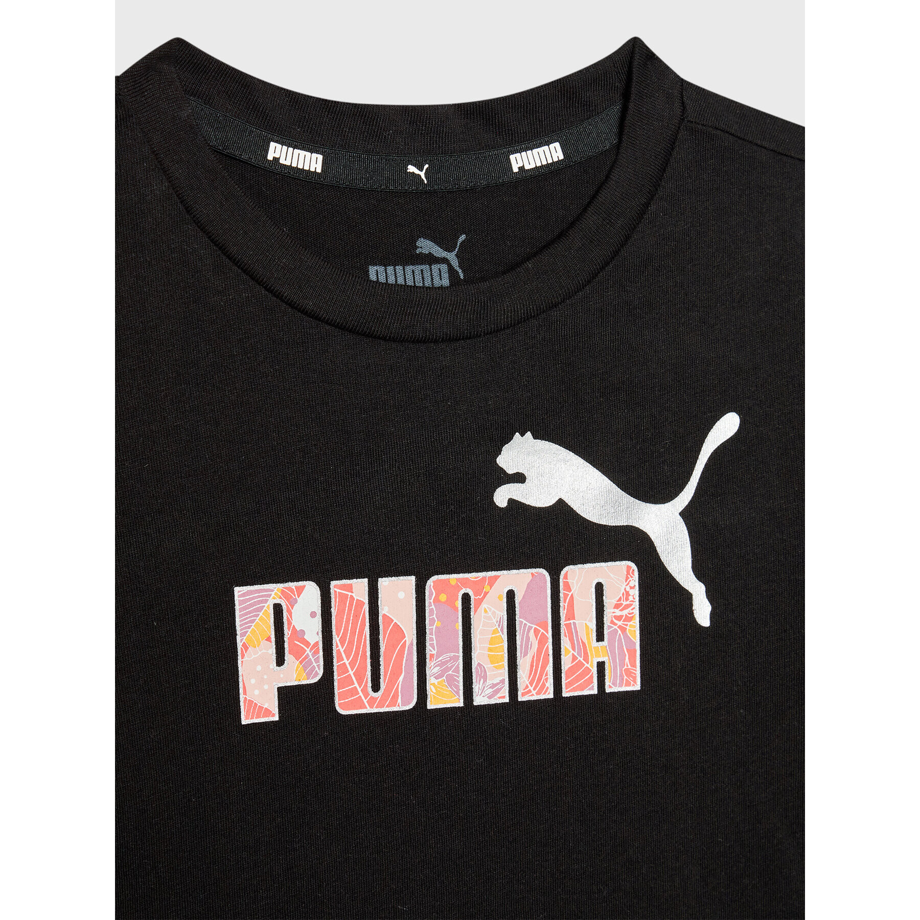 Puma Тишърт Bloom Logo 670311 Черен Regular Fit - Pepit.bg