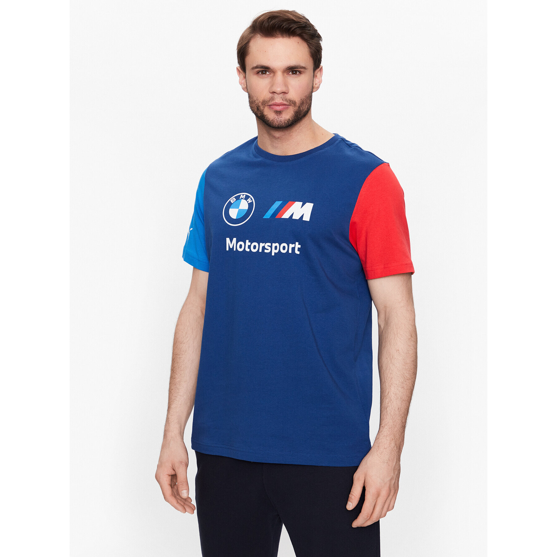 Puma Тишърт Bmw Mms Ess Logo 538148 Тъмносин Regular Fit - Pepit.bg