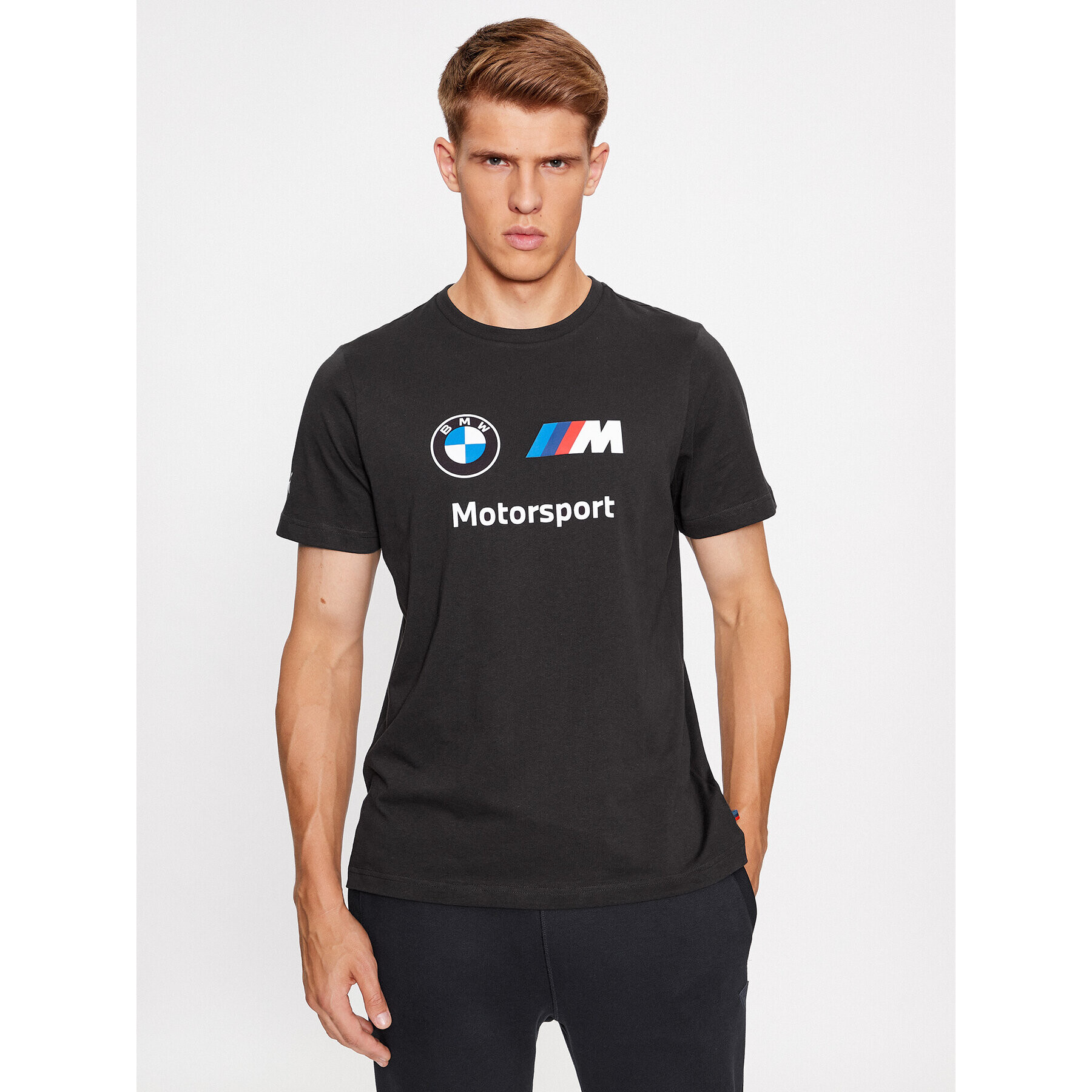 Puma Тишърт Bmw Mms Ess Logo 621314 Черен Regular Fit - Pepit.bg