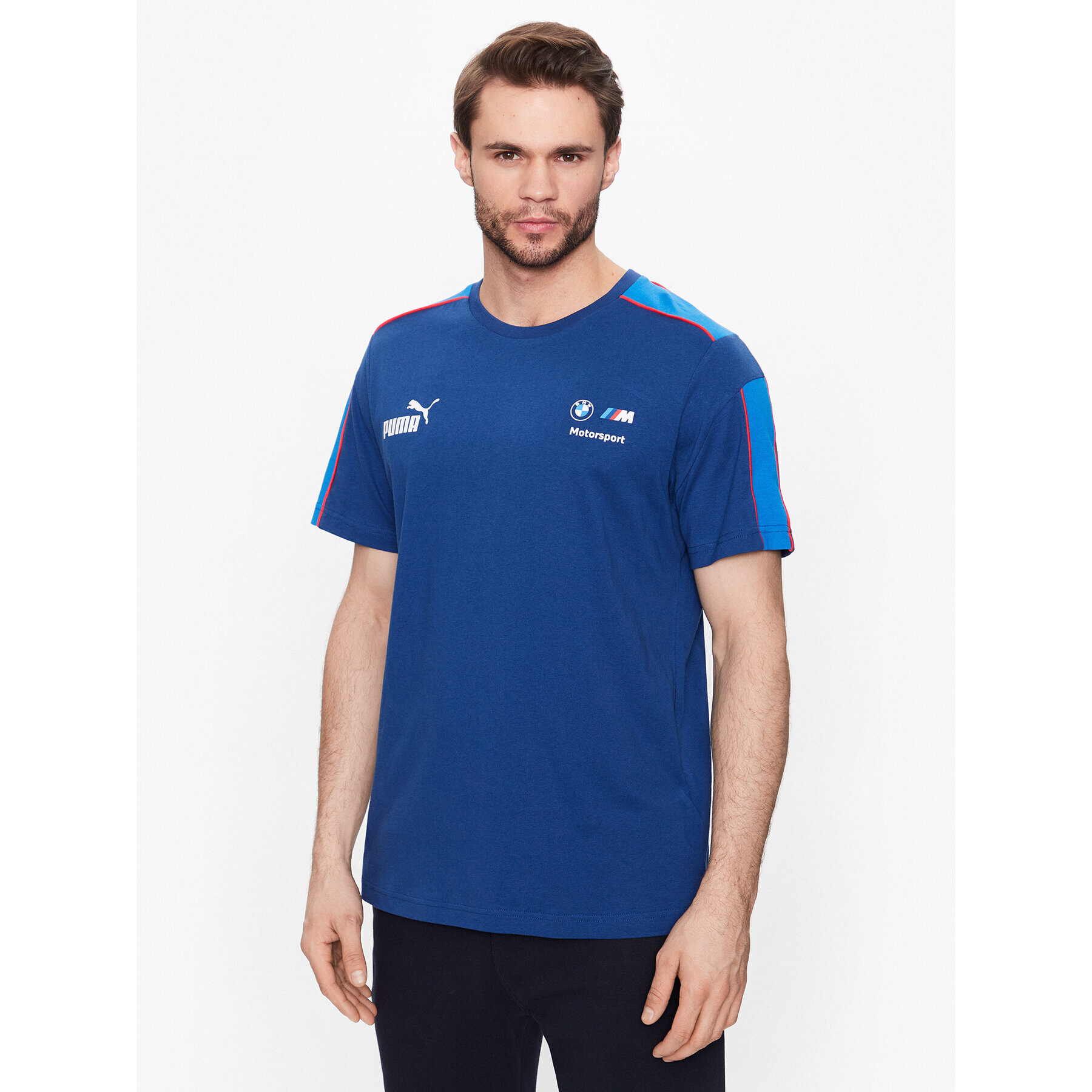 Puma Тишърт Bmw Mms Mt7 538119 Тъмносин Regular Fit - Pepit.bg