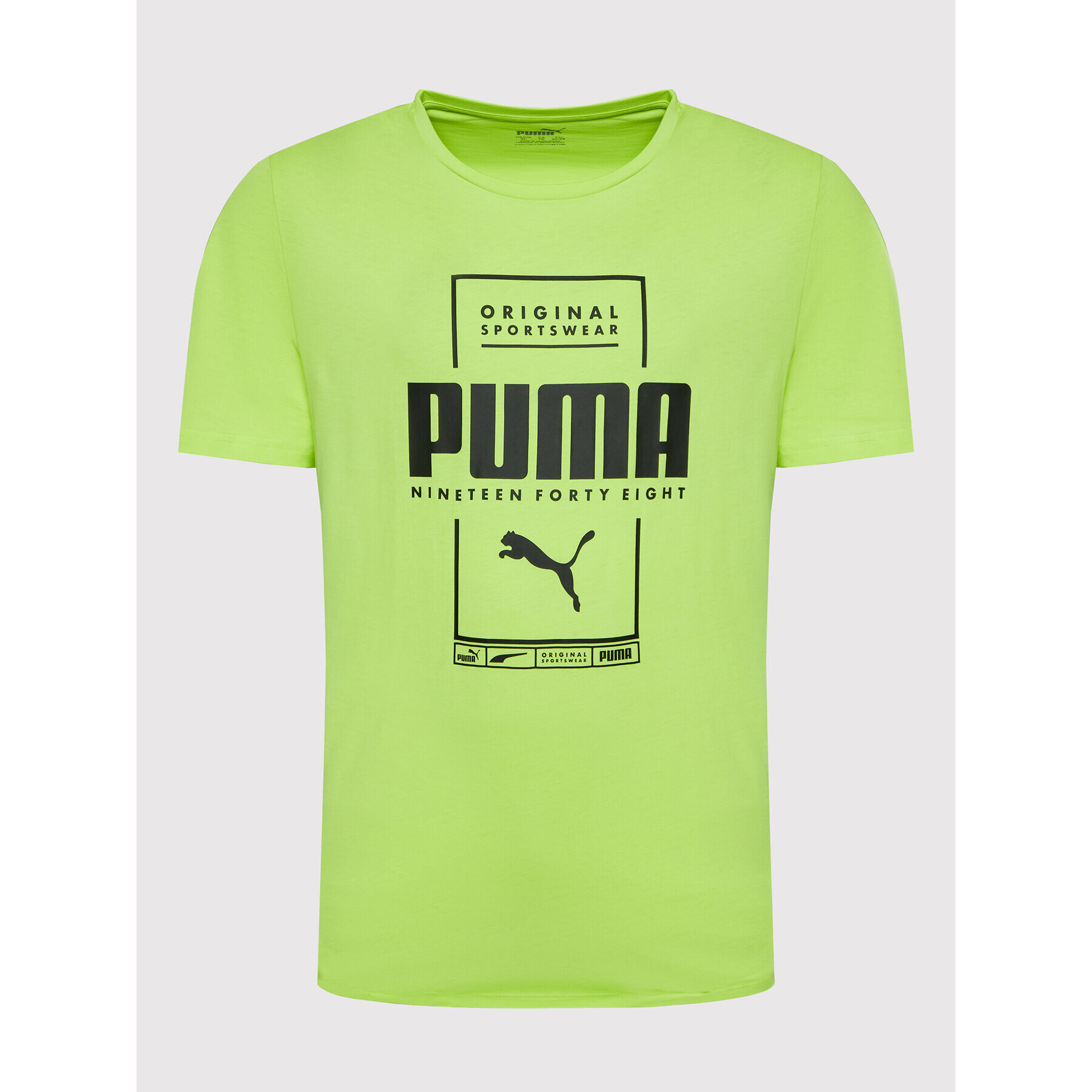 Puma Тишърт Box 584505 Зелен Regular Fit - Pepit.bg