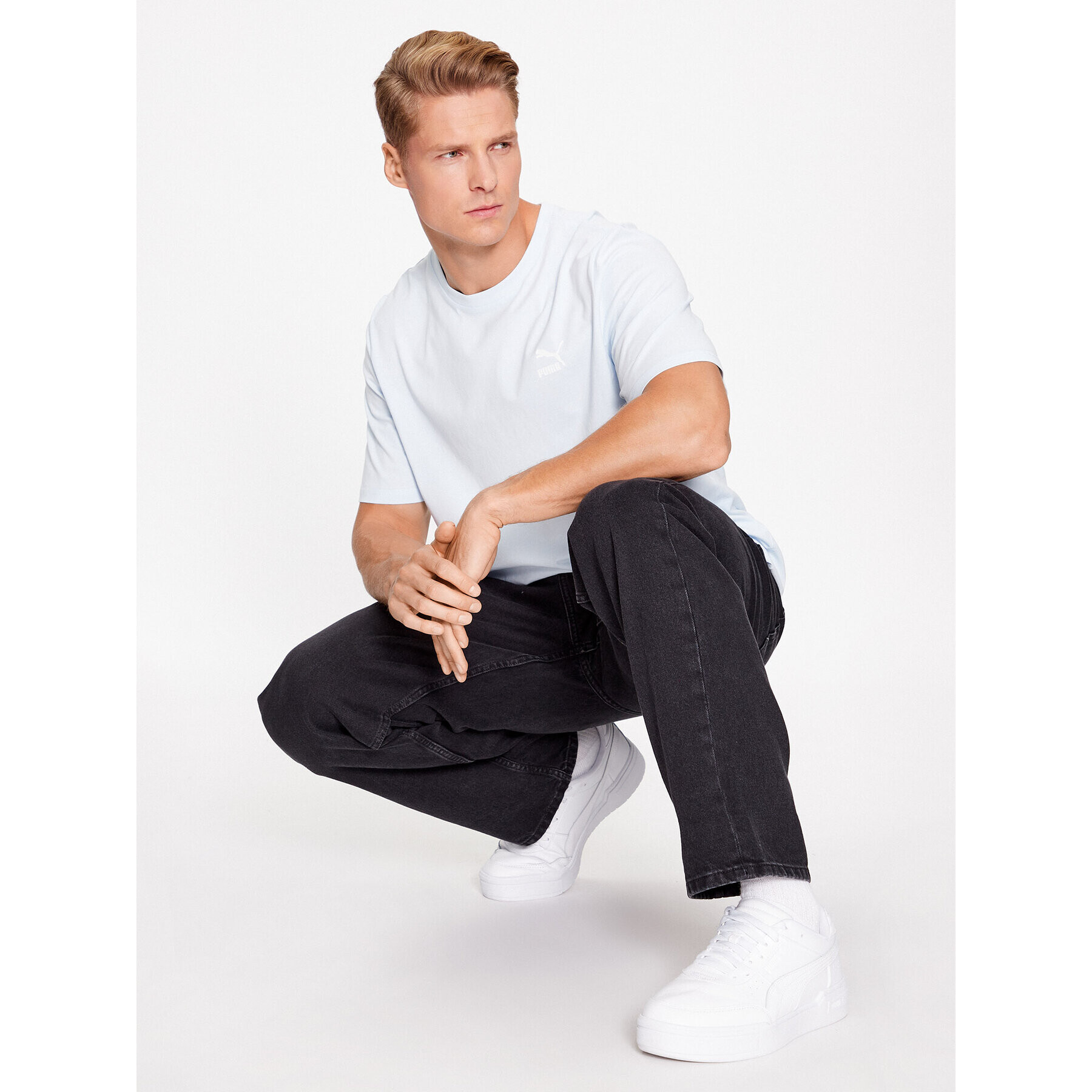 Puma Тишърт Classics 535587 Син Regular Fit - Pepit.bg