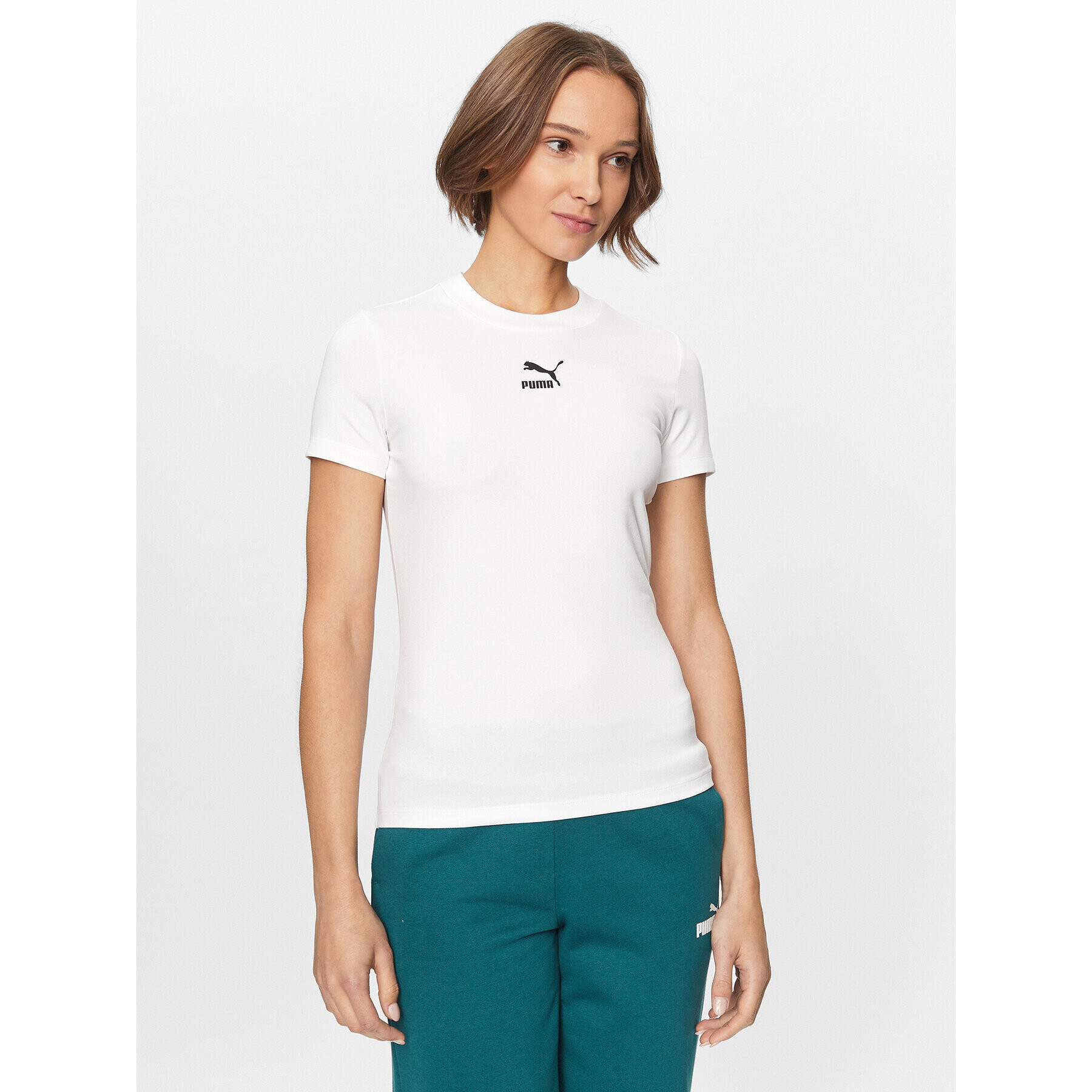 Puma Тишърт Classics 535610 Бял Tight Fit - Pepit.bg