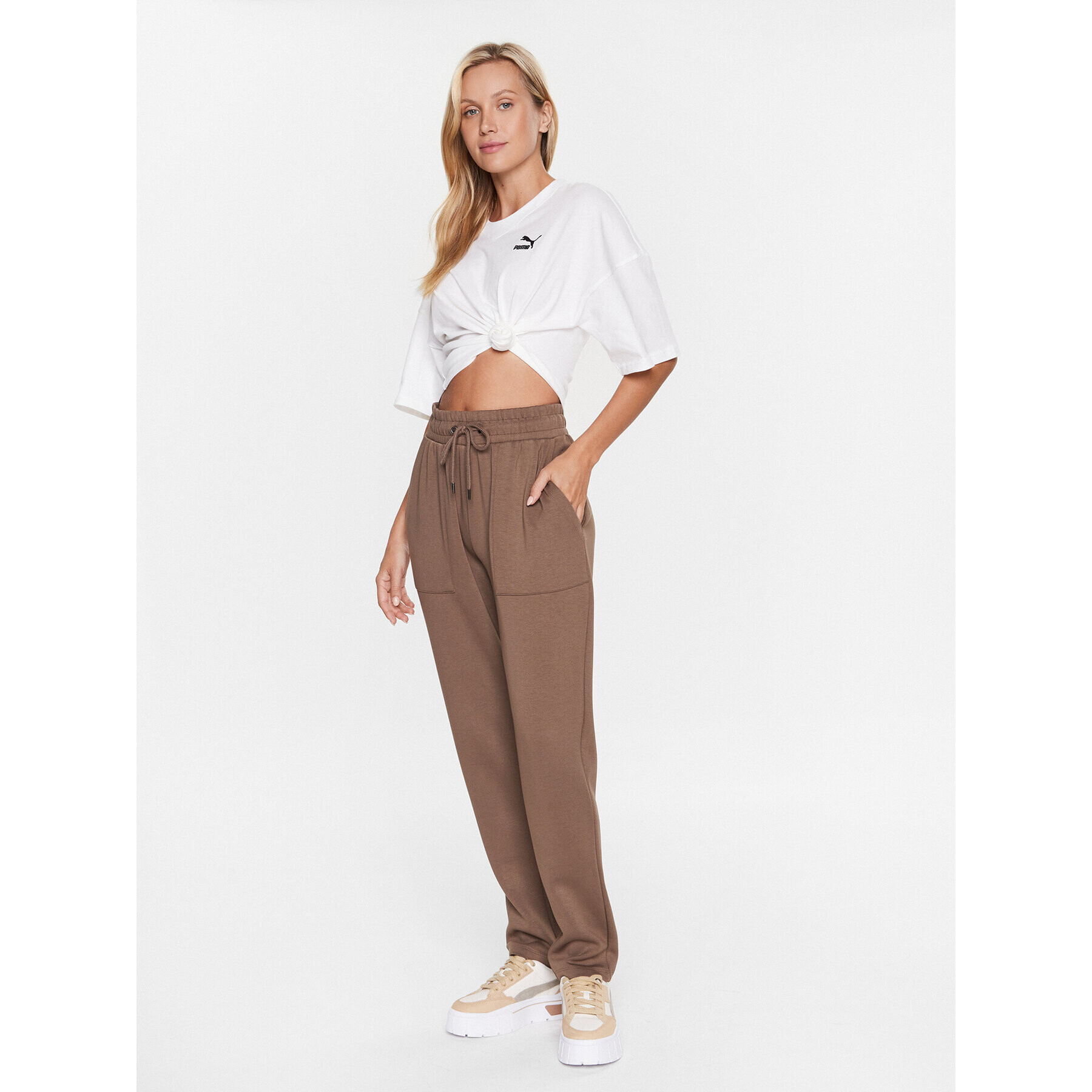 Puma Тишърт Classics 538052 Бял Oversize - Pepit.bg