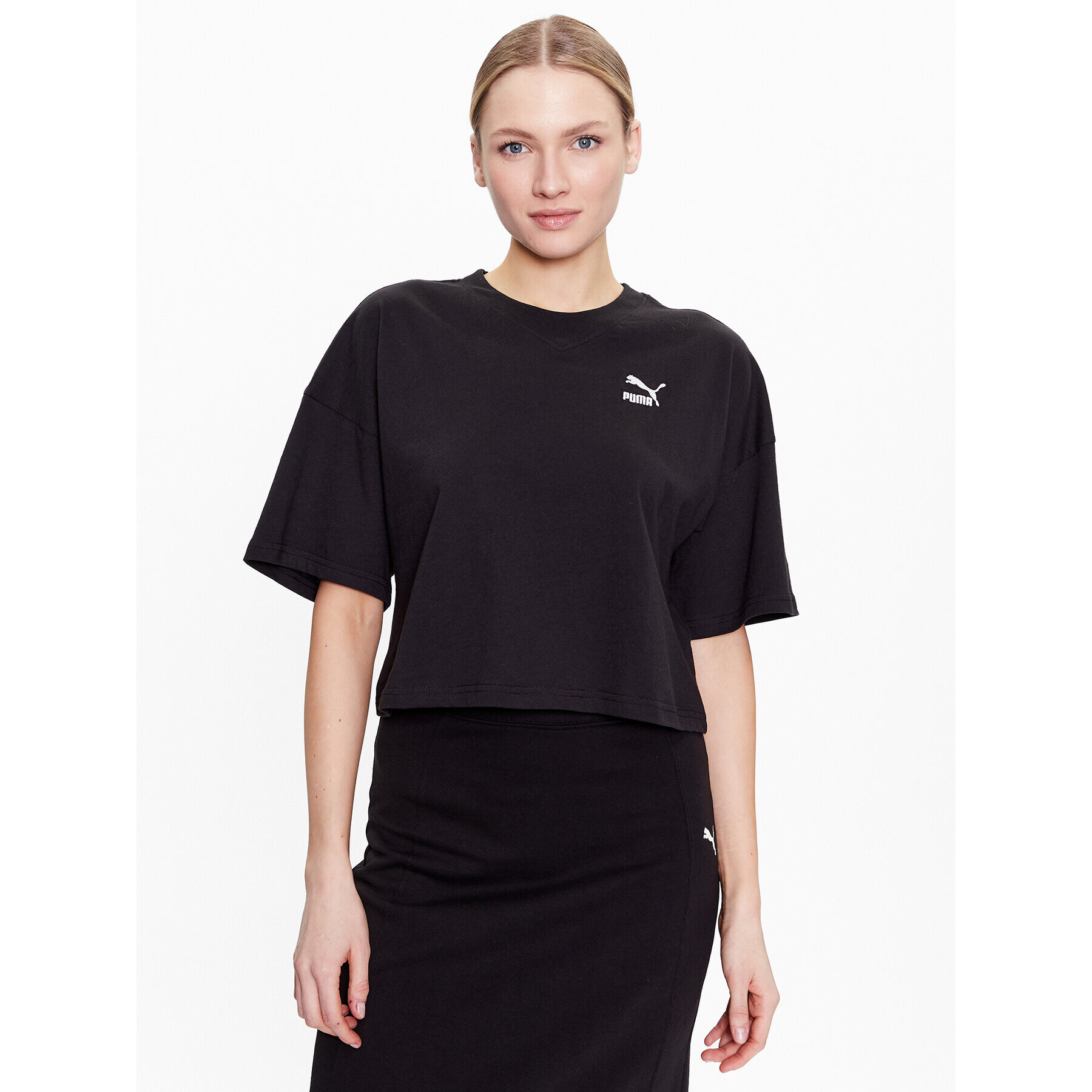 Puma Тишърт Classics 538052 Черен Oversize - Pepit.bg