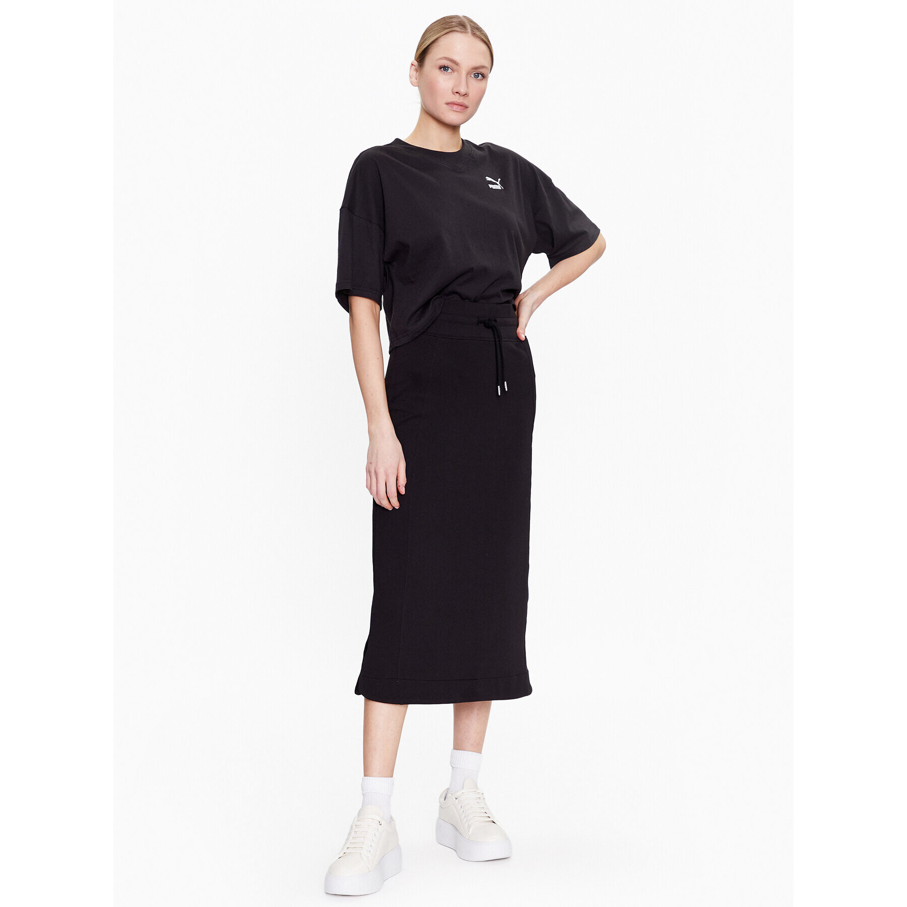 Puma Тишърт Classics 538052 Черен Oversize - Pepit.bg