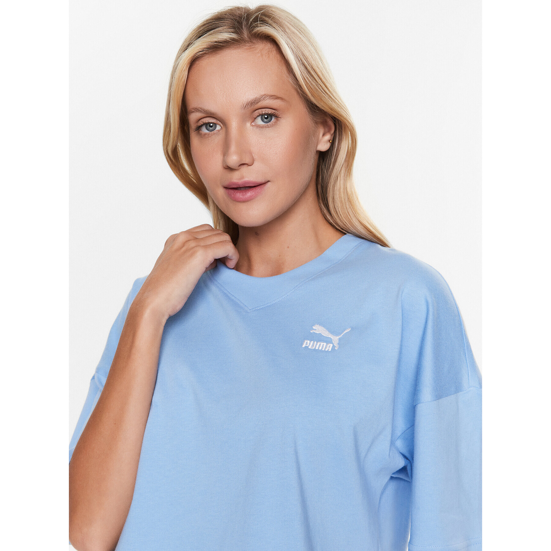 Puma Тишърт Classics 538052 Син Oversize - Pepit.bg