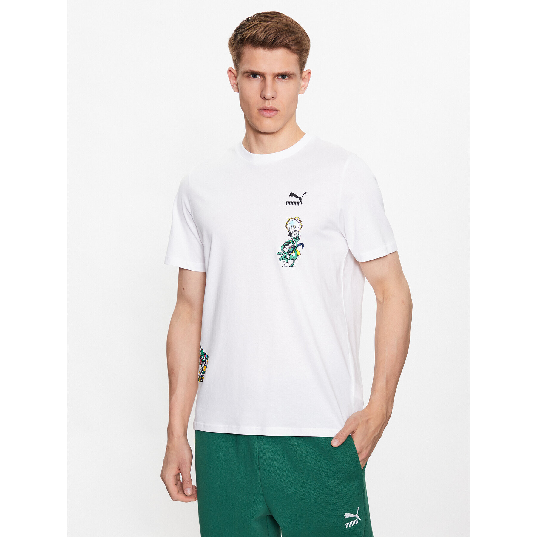Puma Тишърт Classics 539481 Бял Regular Fit - Pepit.bg