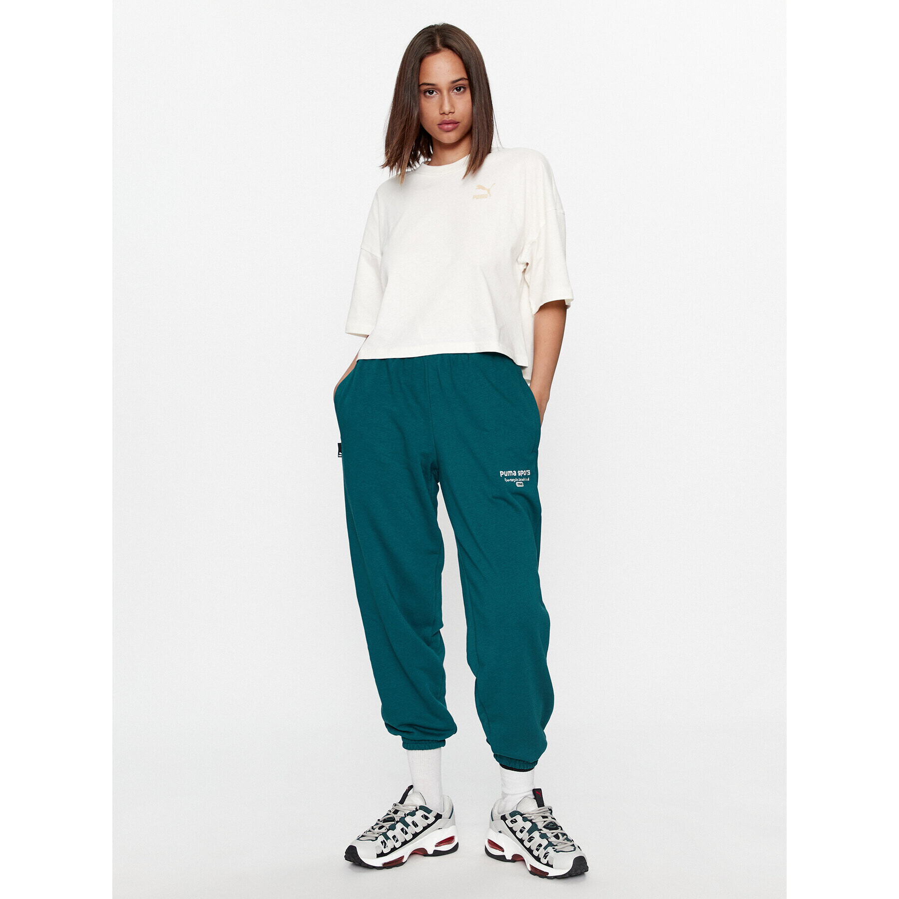 Puma Тишърт Classics 621381 Екрю Oversize - Pepit.bg