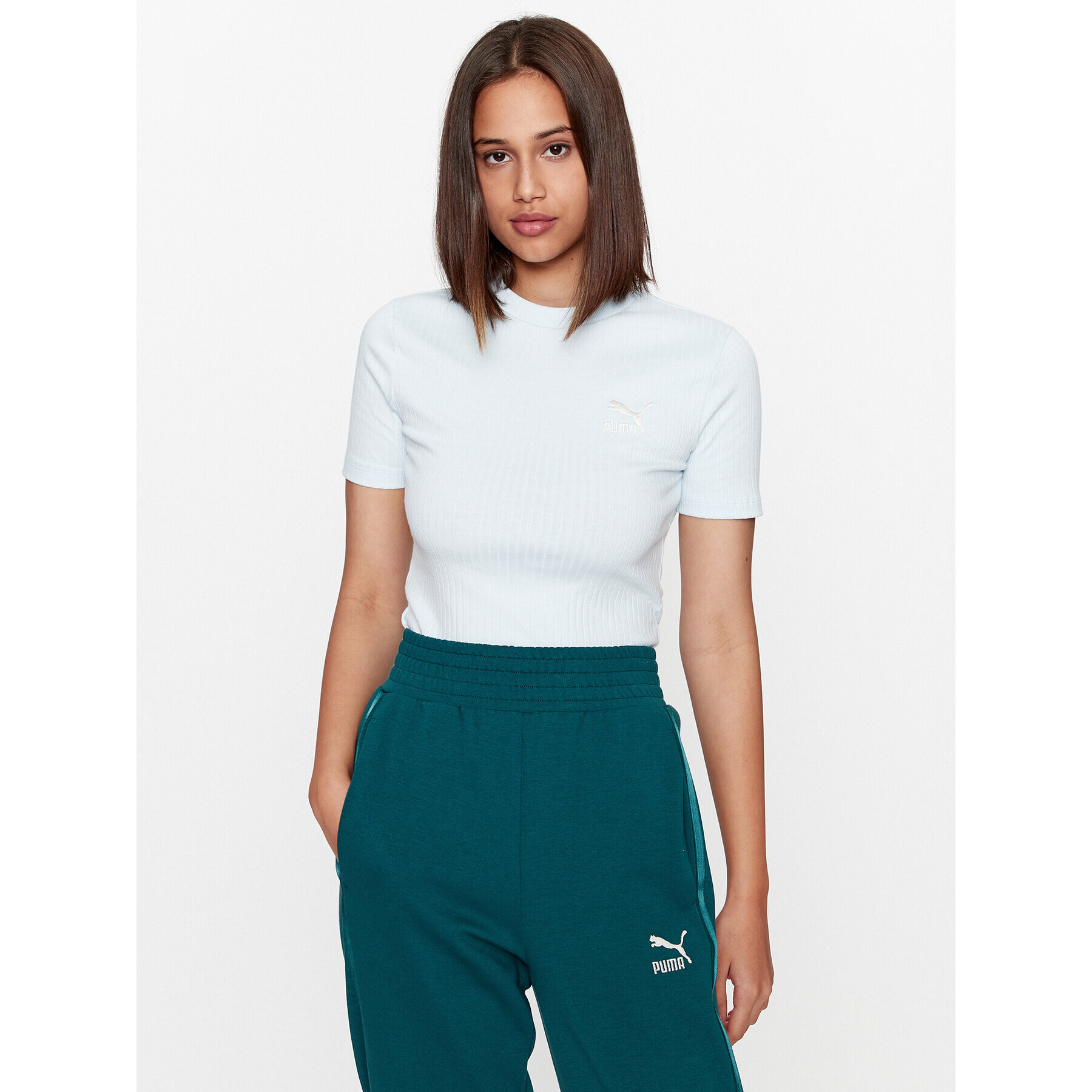 Puma Тишърт Classics 621382 Син Slim Fit - Pepit.bg