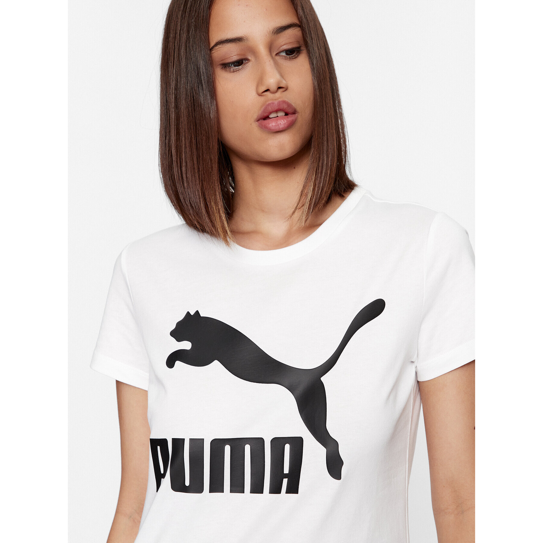 Puma Тишърт Classics Logo 530076 Бял Regular Fit - Pepit.bg