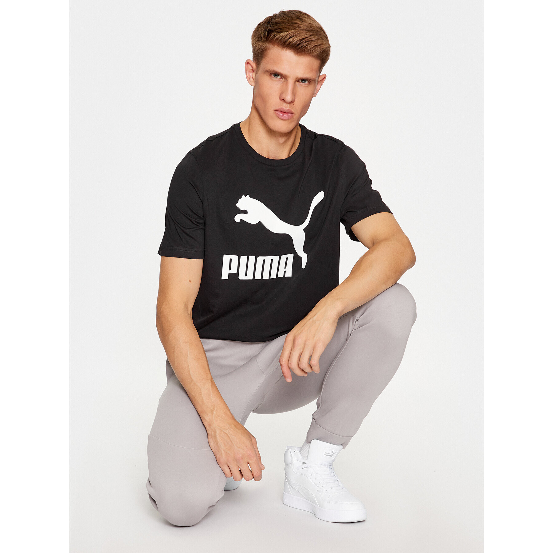 Puma Тишърт Classics Logo 530088 Черен Regular Fit - Pepit.bg