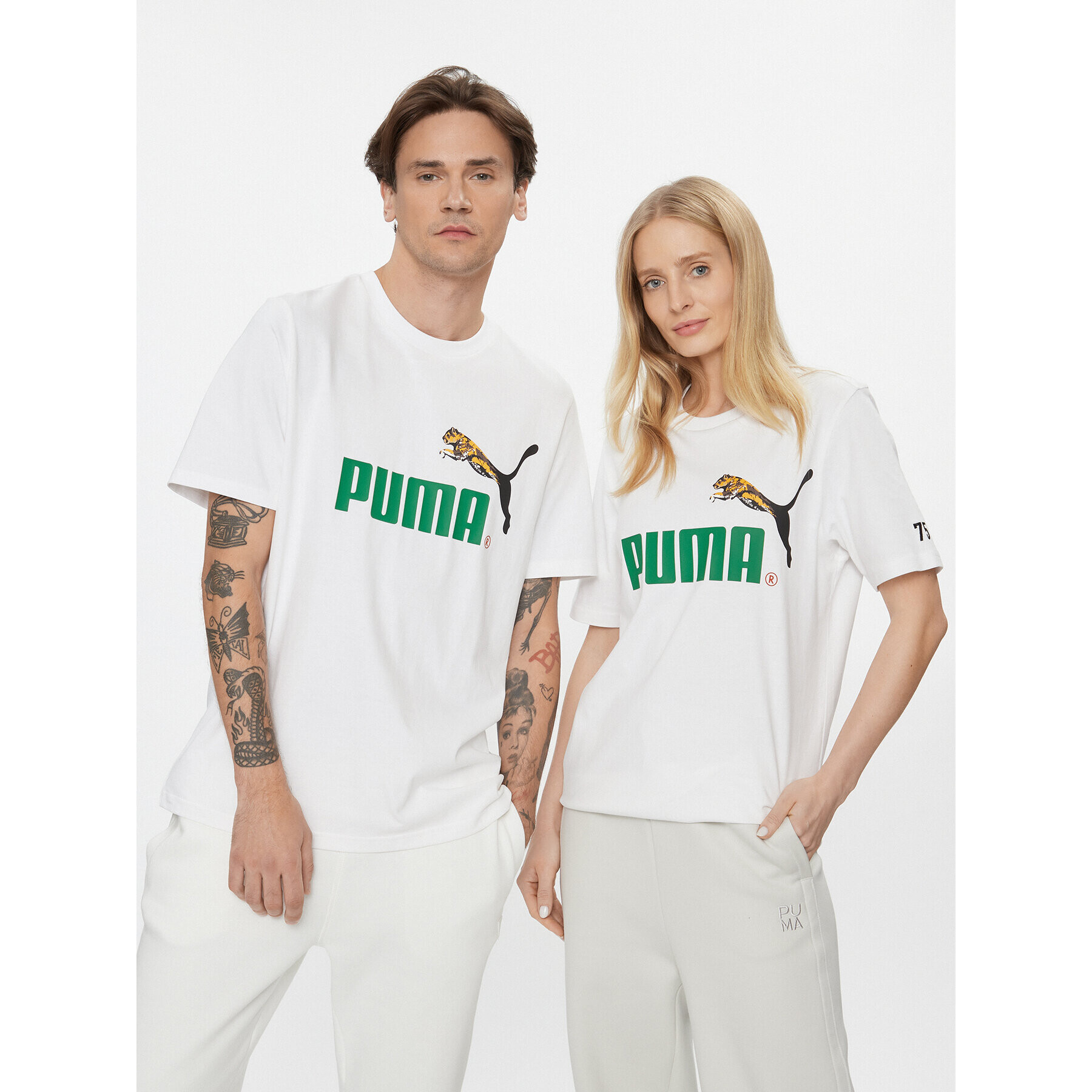 Puma Тишърт Classics No.1 Logo Celebration 622182 Бял Regular Fit - Pepit.bg