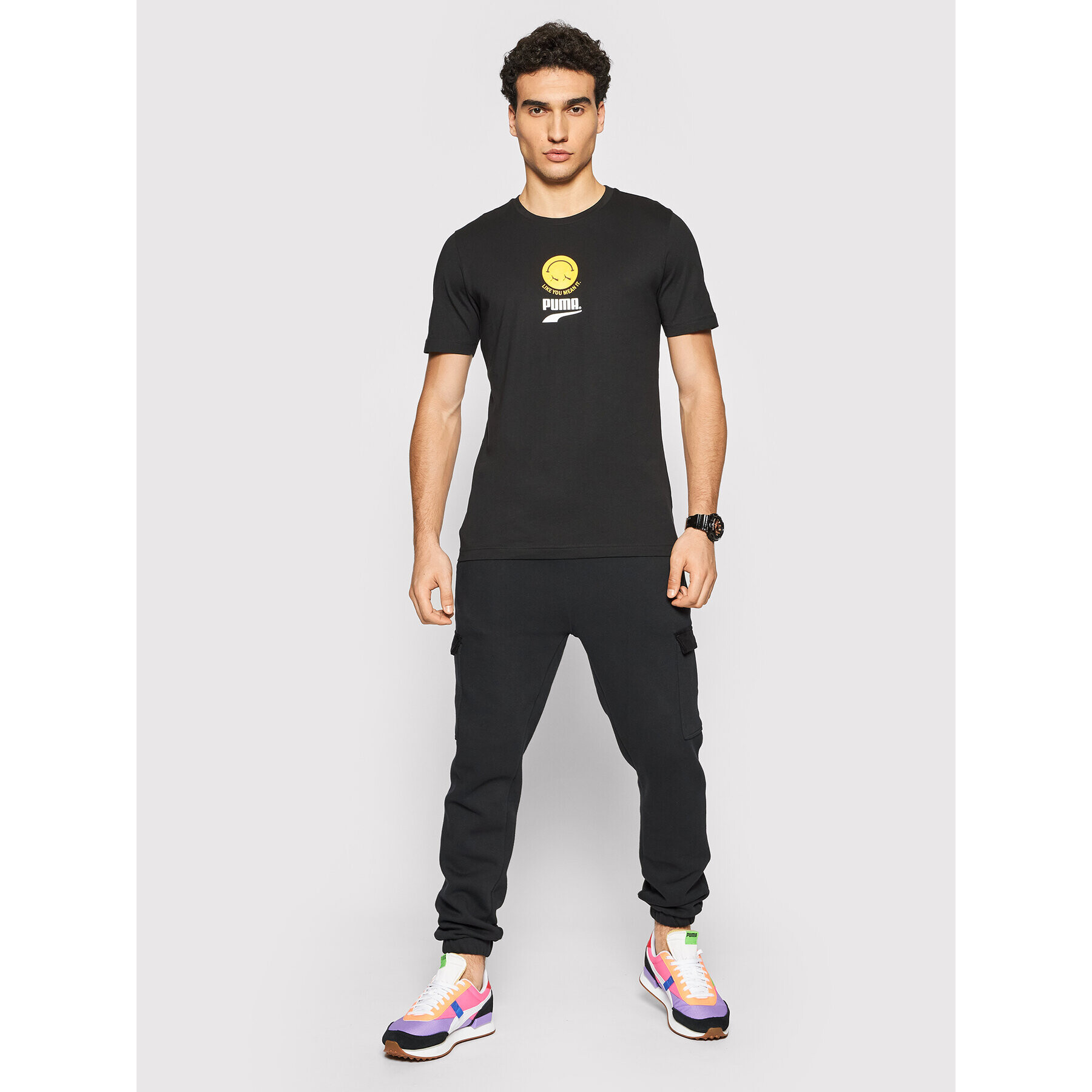 Puma Тишърт Club Graphic 598793 Черен Regular Fit - Pepit.bg