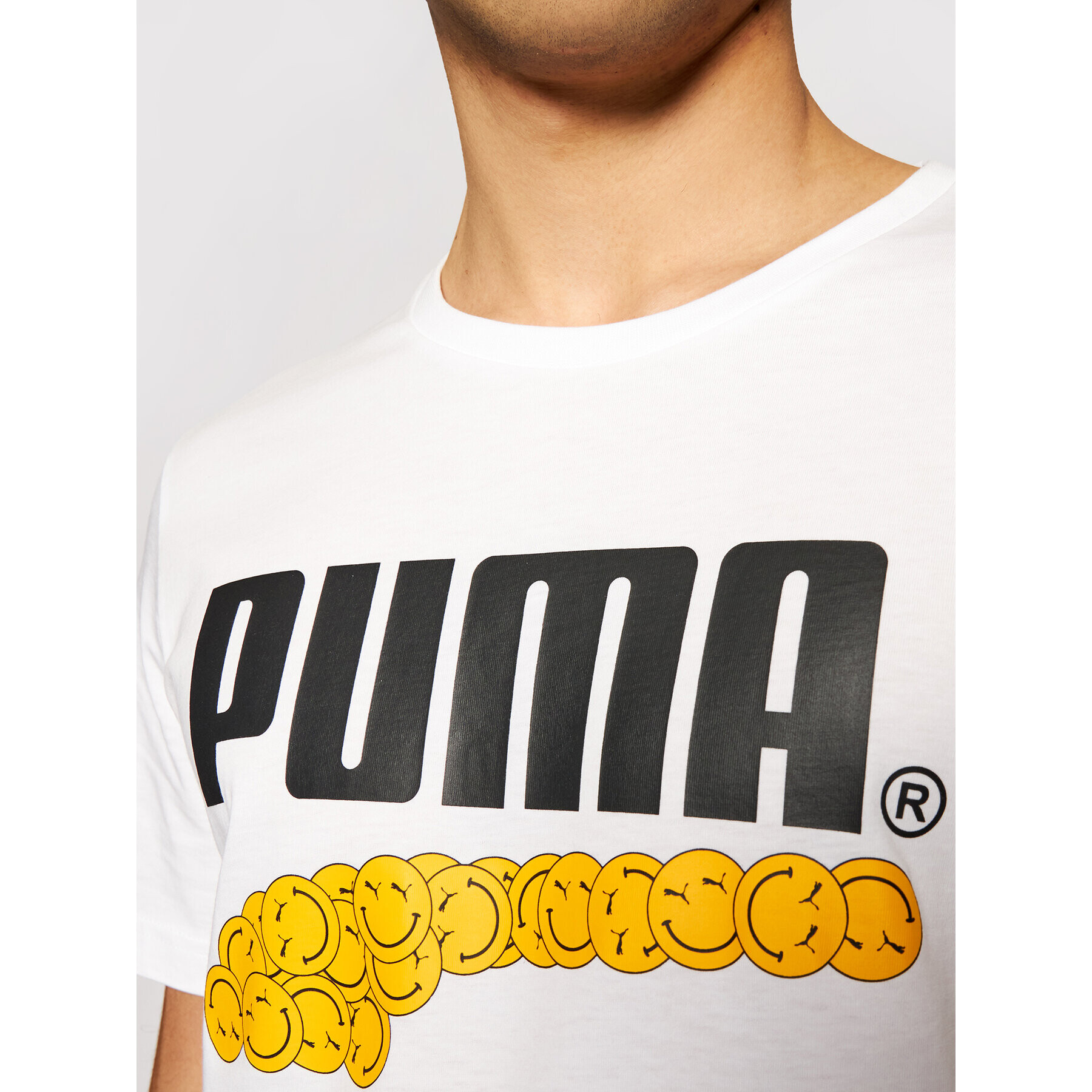 Puma Тишърт Club Graphic Tee 598793 Бял Regular Fit - Pepit.bg