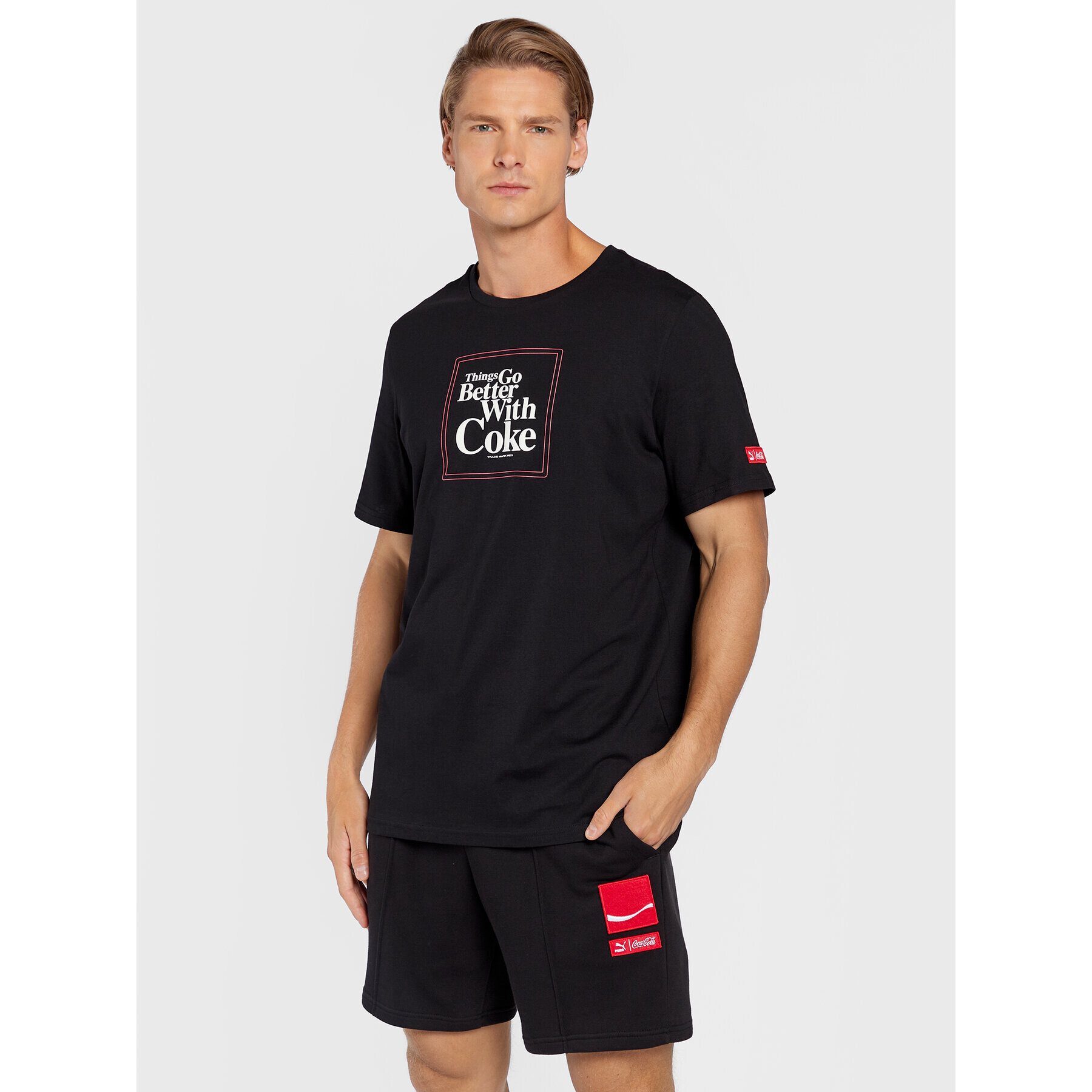 Puma Тишърт COCA-COLA Graphic 536158 Черен Regular Fit - Pepit.bg