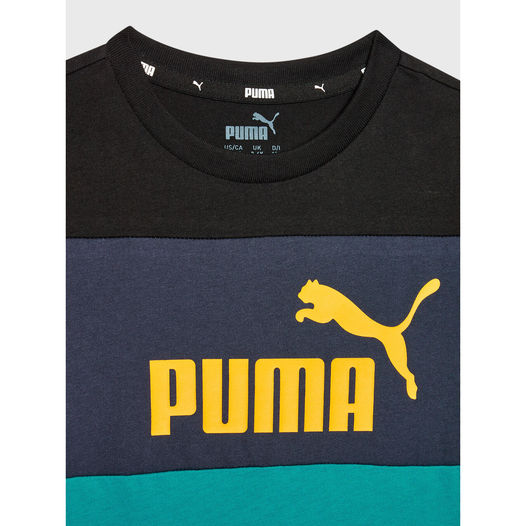 Puma Тишърт Colorblock 846127 Черен Regular Fit - Pepit.bg