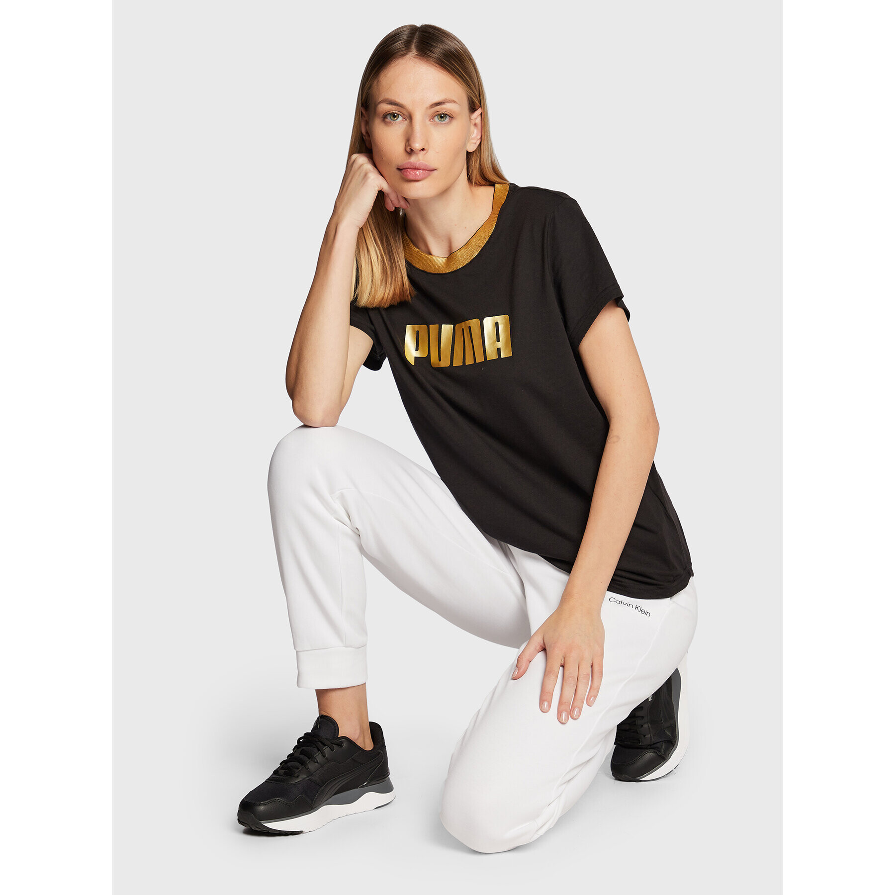 Puma Тишърт Deco Glam 522381 Черен Regular Fit - Pepit.bg