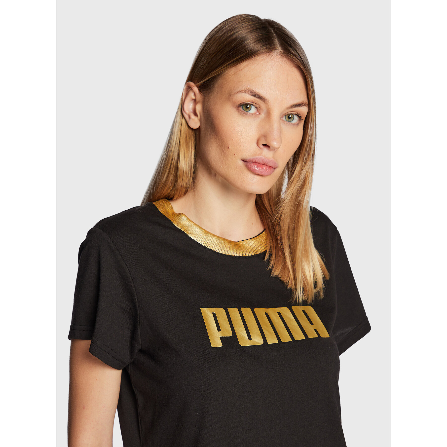 Puma Тишърт Deco Glam 522381 Черен Regular Fit - Pepit.bg