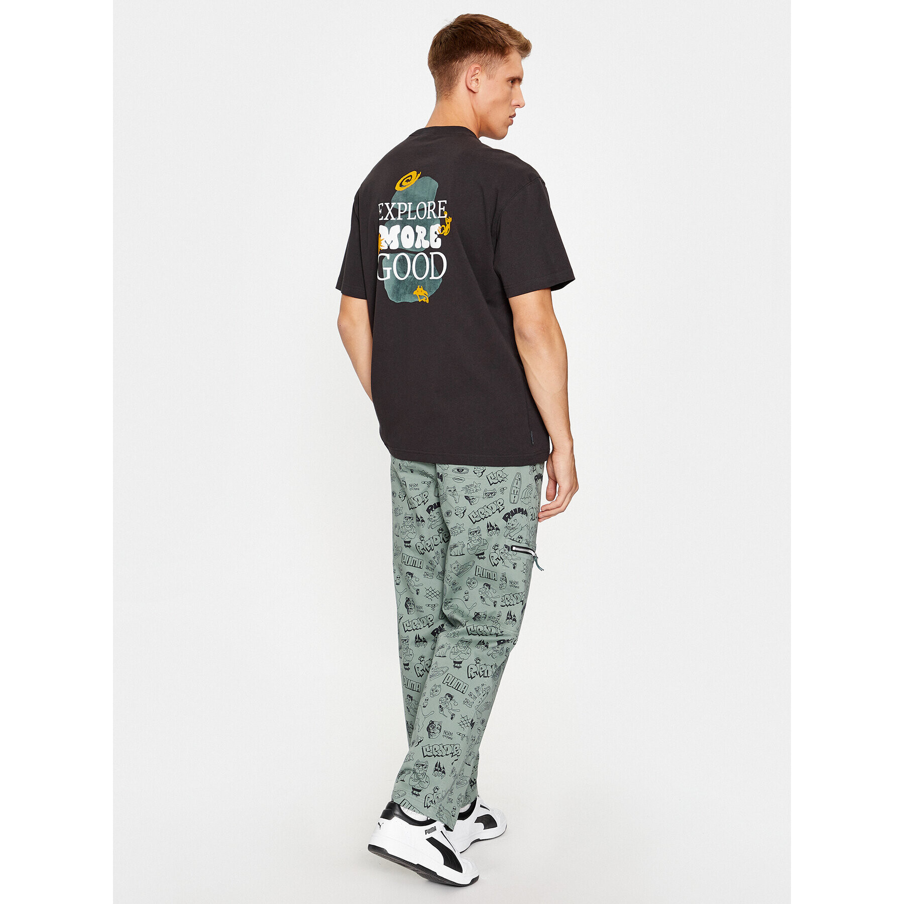 Puma Тишърт Downtown Graphic 621269 Черен Regular Fit - Pepit.bg
