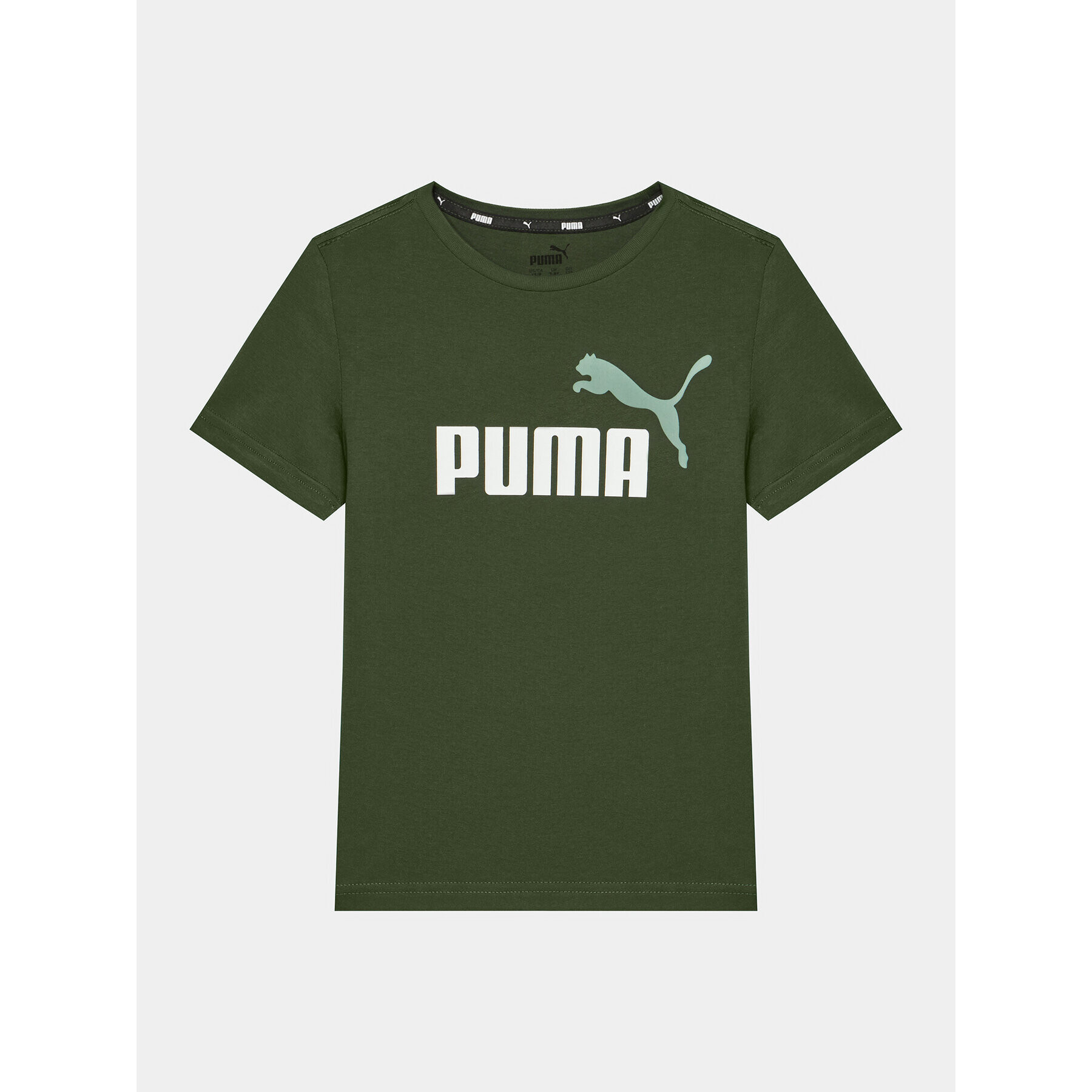 Puma Тишърт Ess+ 2 Col Logo 586985 Зелен Regular Fit - Pepit.bg