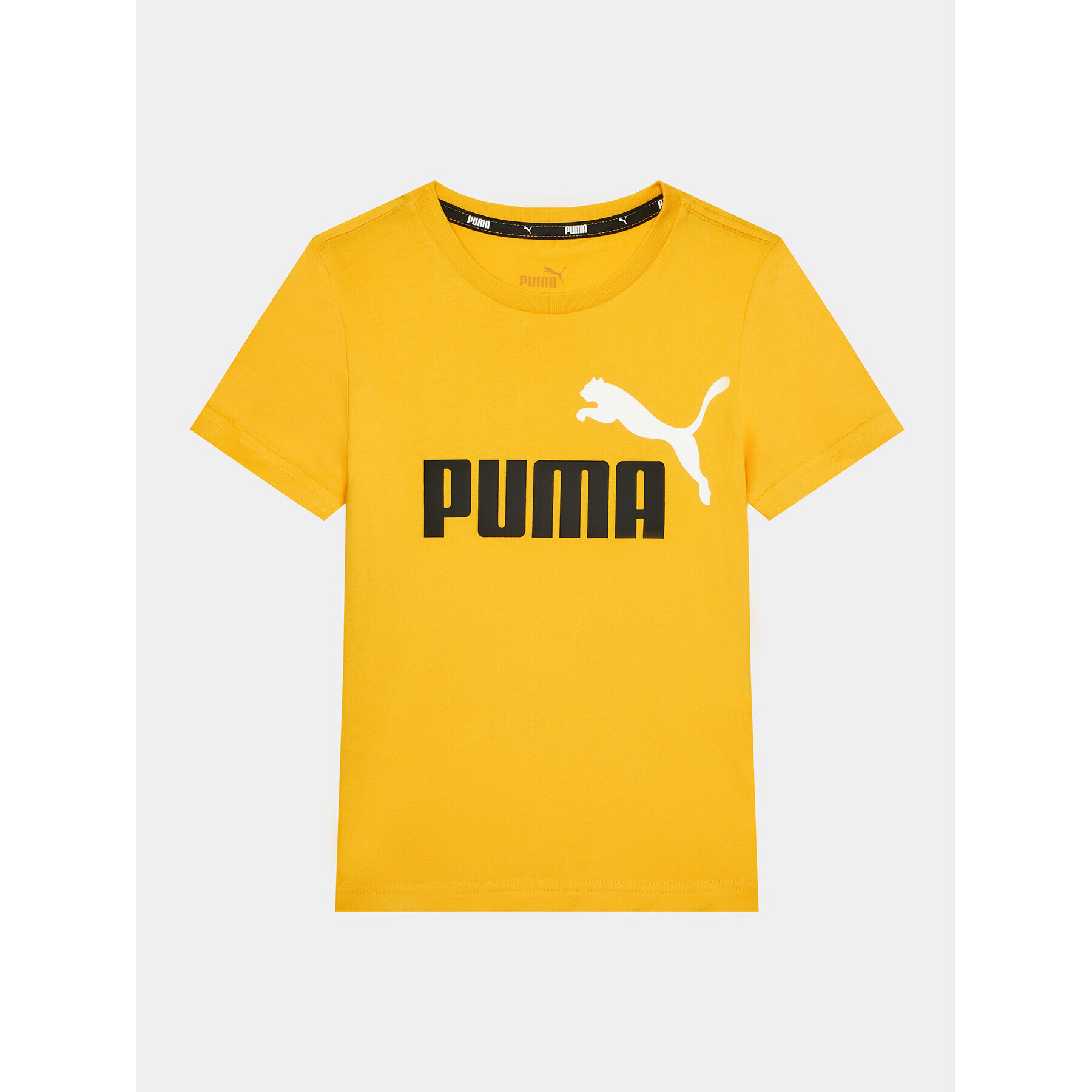 Puma Тишърт Ess+ 2 Col Logo 586985 Жълт Regular Fit - Pepit.bg