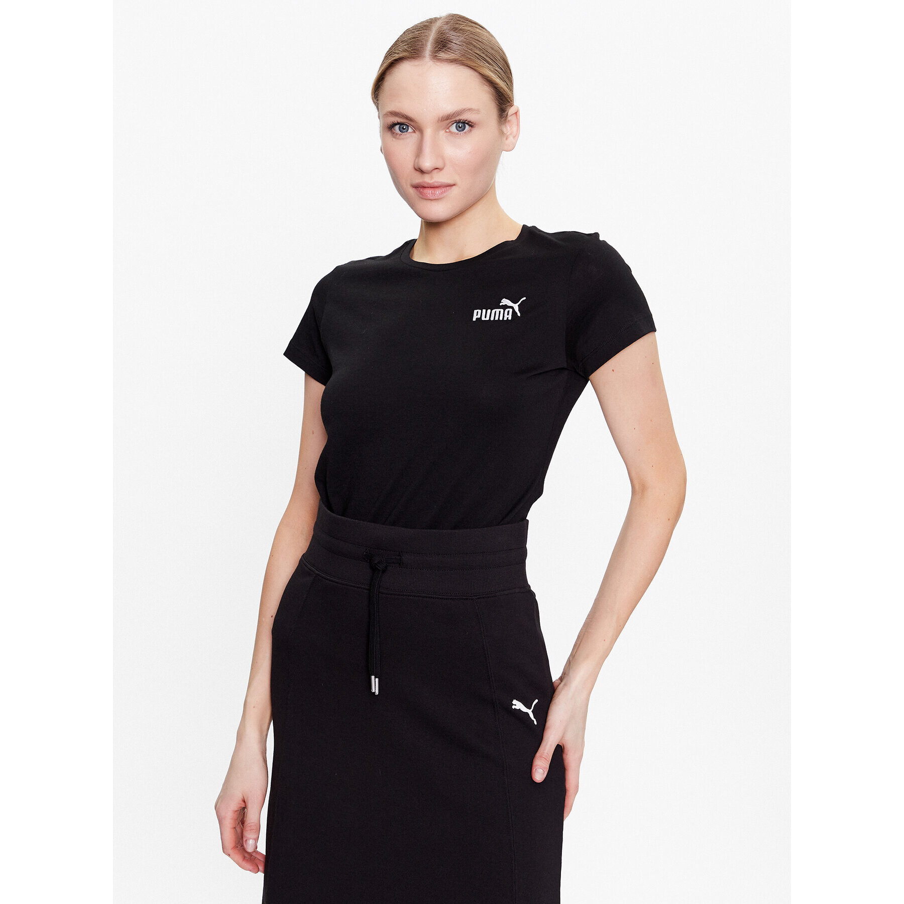 Puma Тишърт Ess 848331 Черен Regular Fit - Pepit.bg