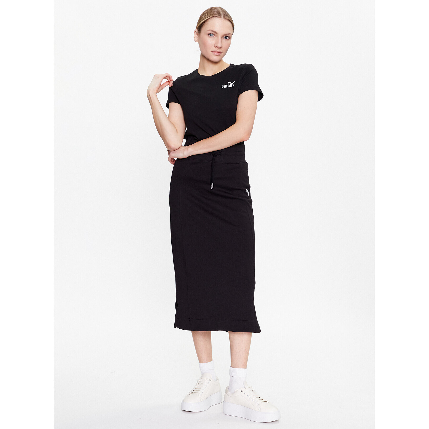 Puma Тишърт Ess 848331 Черен Regular Fit - Pepit.bg